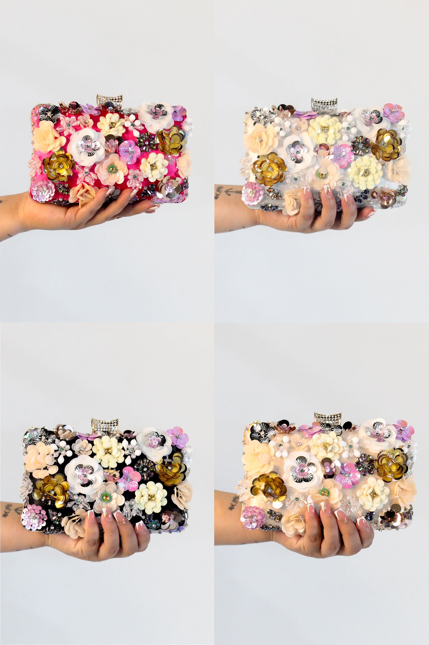 Ethienne Purse - Silver-Rose-Black-Gold