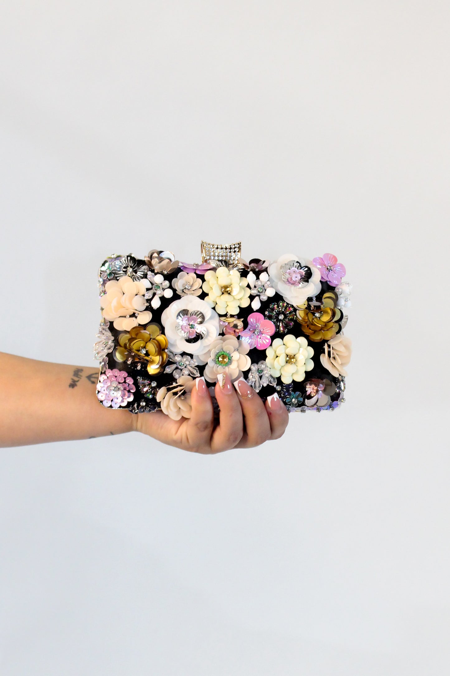 Ethienne Purse - Silver-Rose-Black-Gold