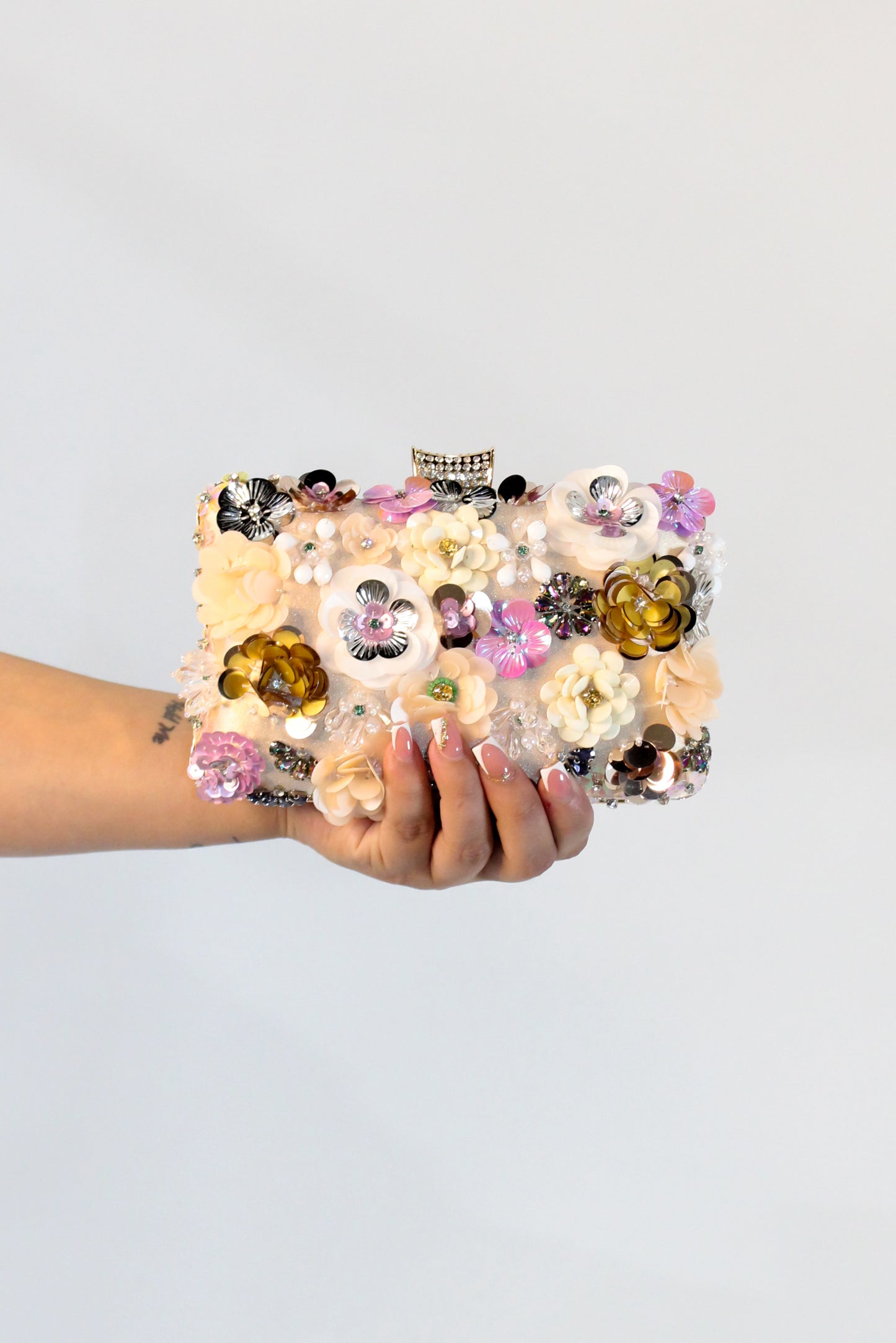 Ethienne Purse - Silver-Rose-Black-Gold