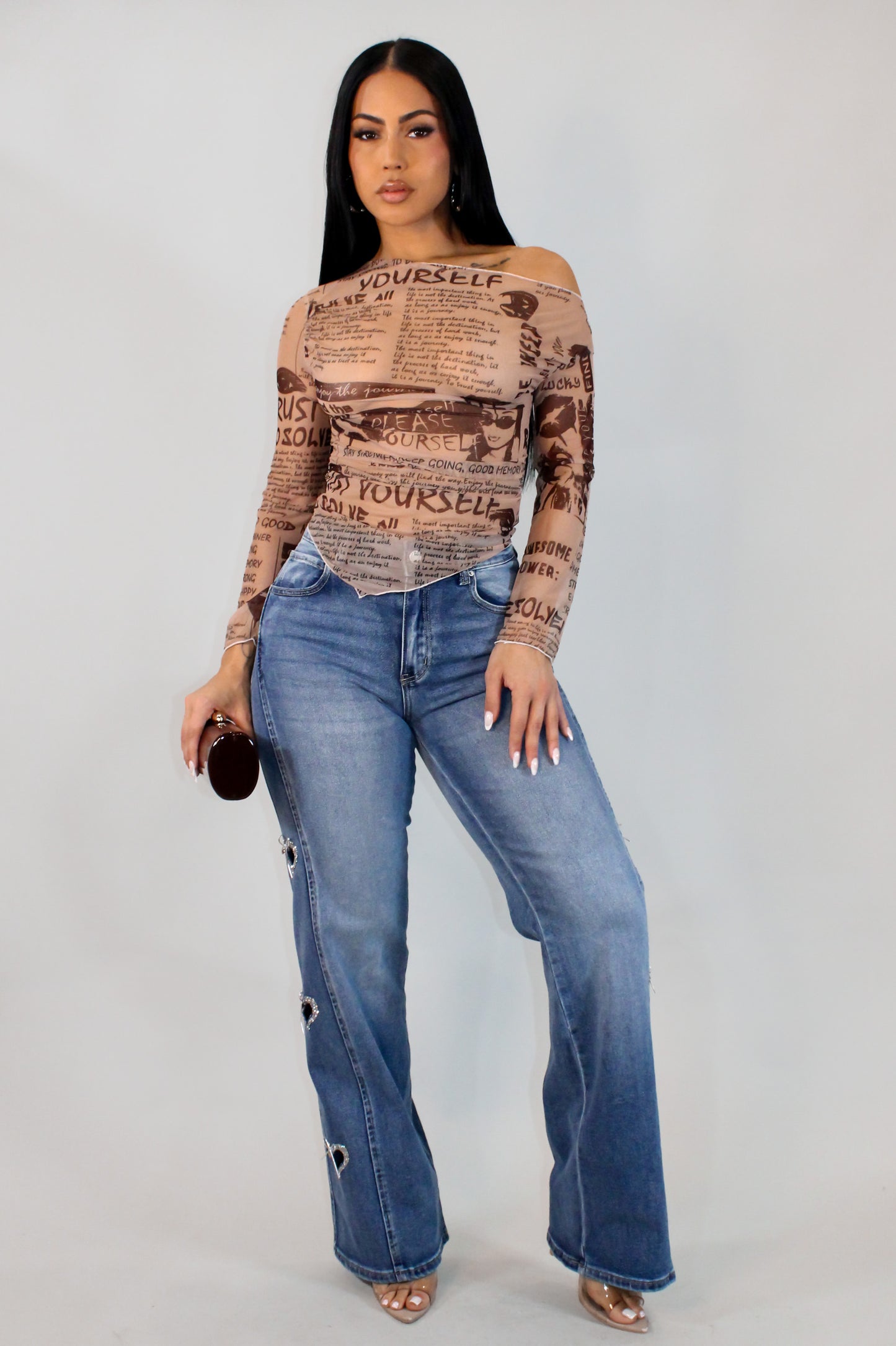 Hearts Over Soul Denim Pant- Light Wash