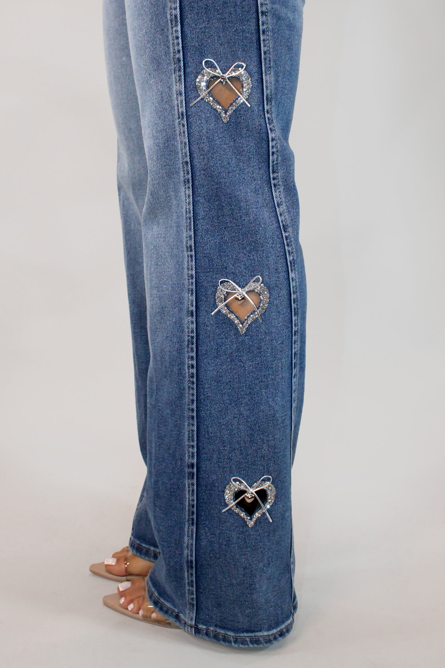 Hearts Over Soul Denim Pant- Light Wash