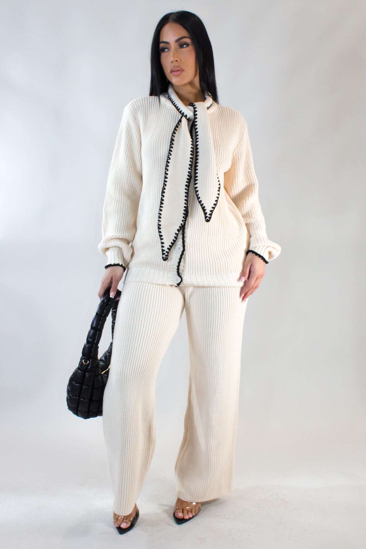 Stay Warm Pant Set - Beige