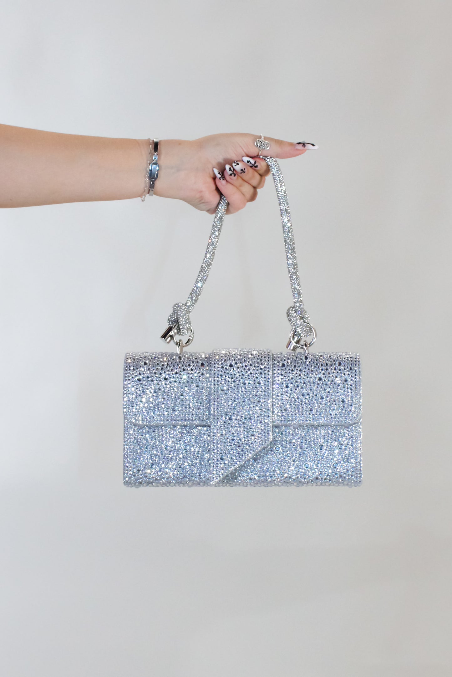 Glitz & Glam Purse - Pink - Silver - Champagne