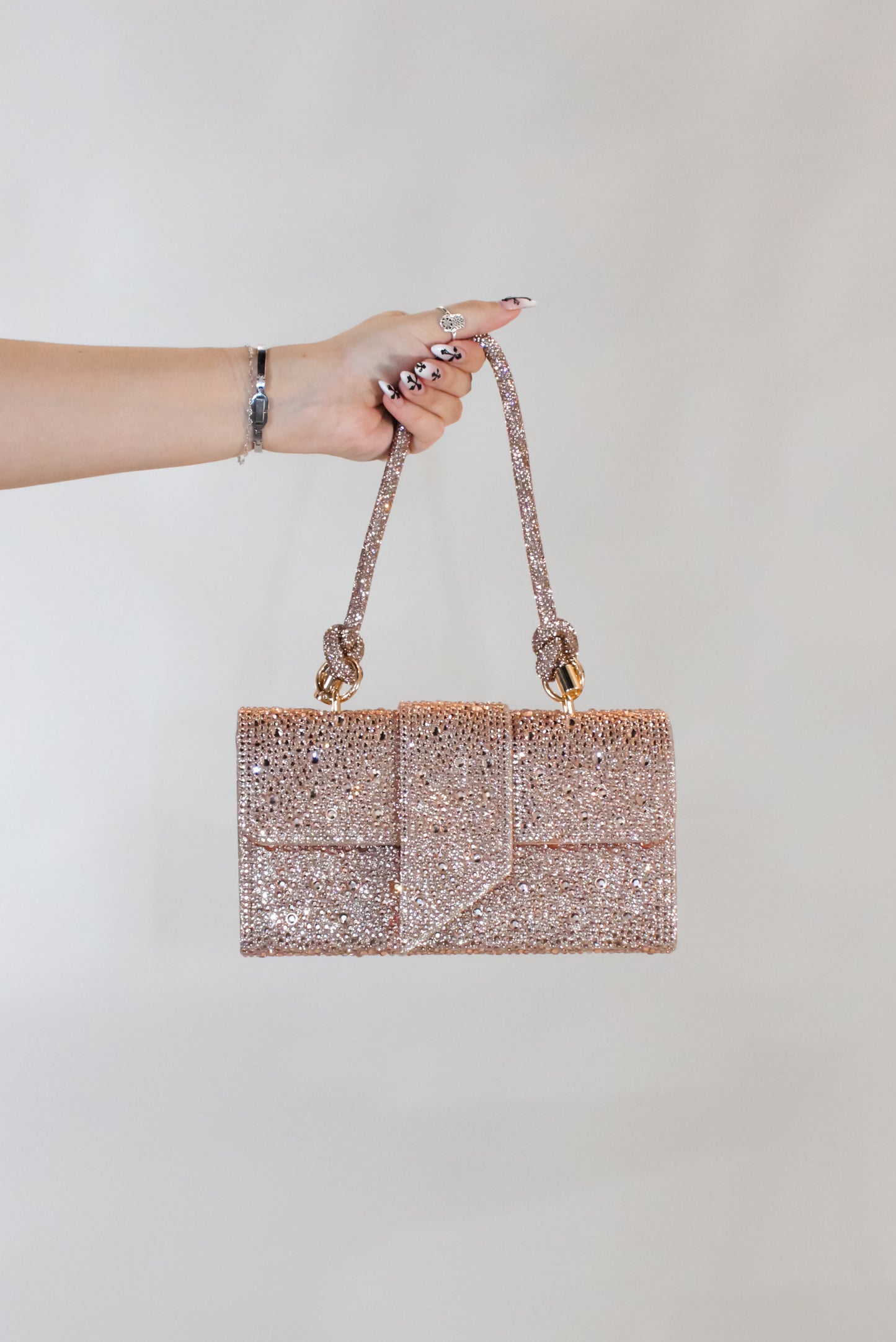 Glitz & Glam Purse - Pink - Silver - Champagne