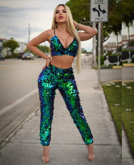 Load image into Gallery viewer, Shine On Me Pant Set - Multi
