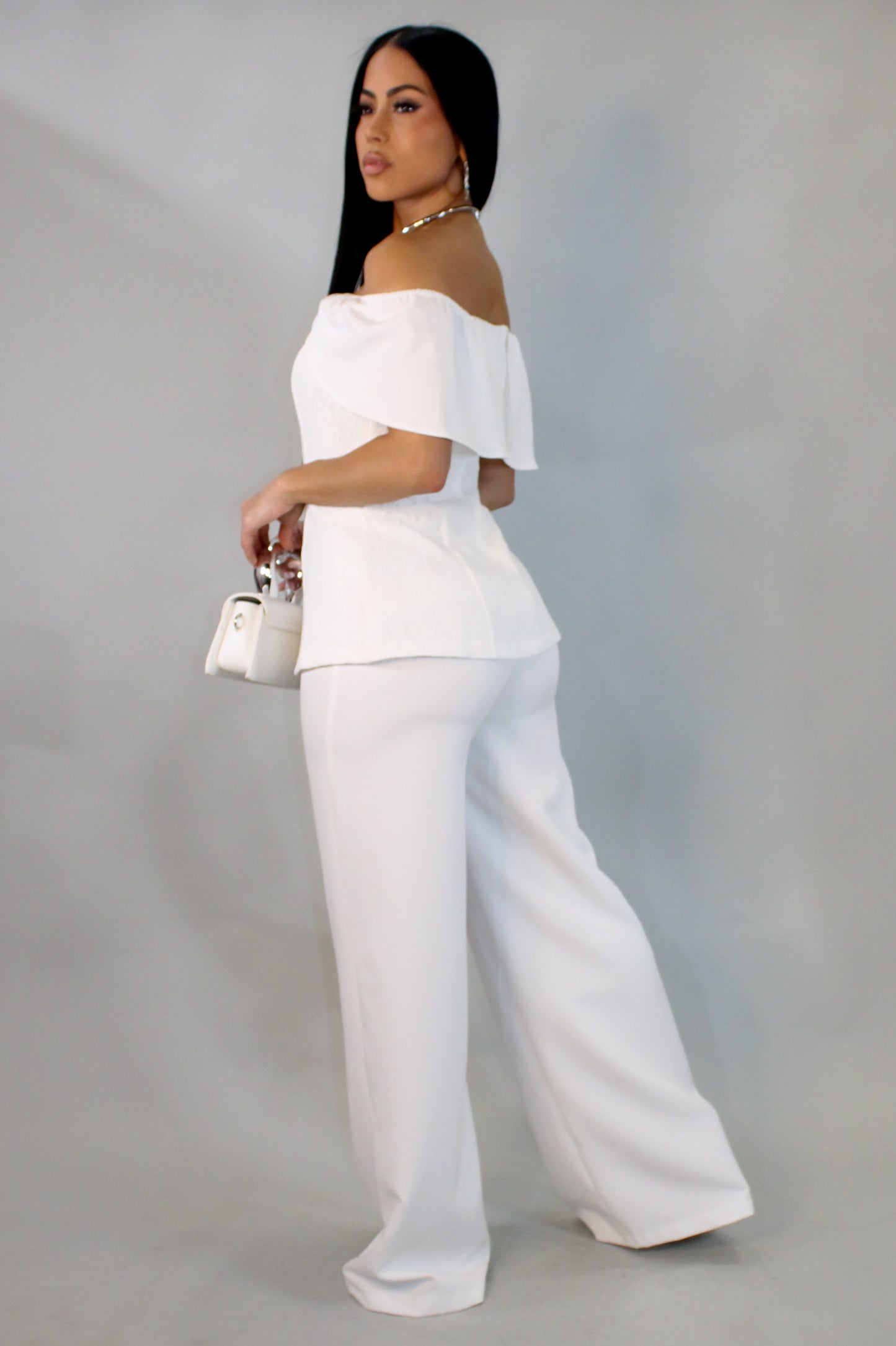 Daytime Muse Pants Set - White