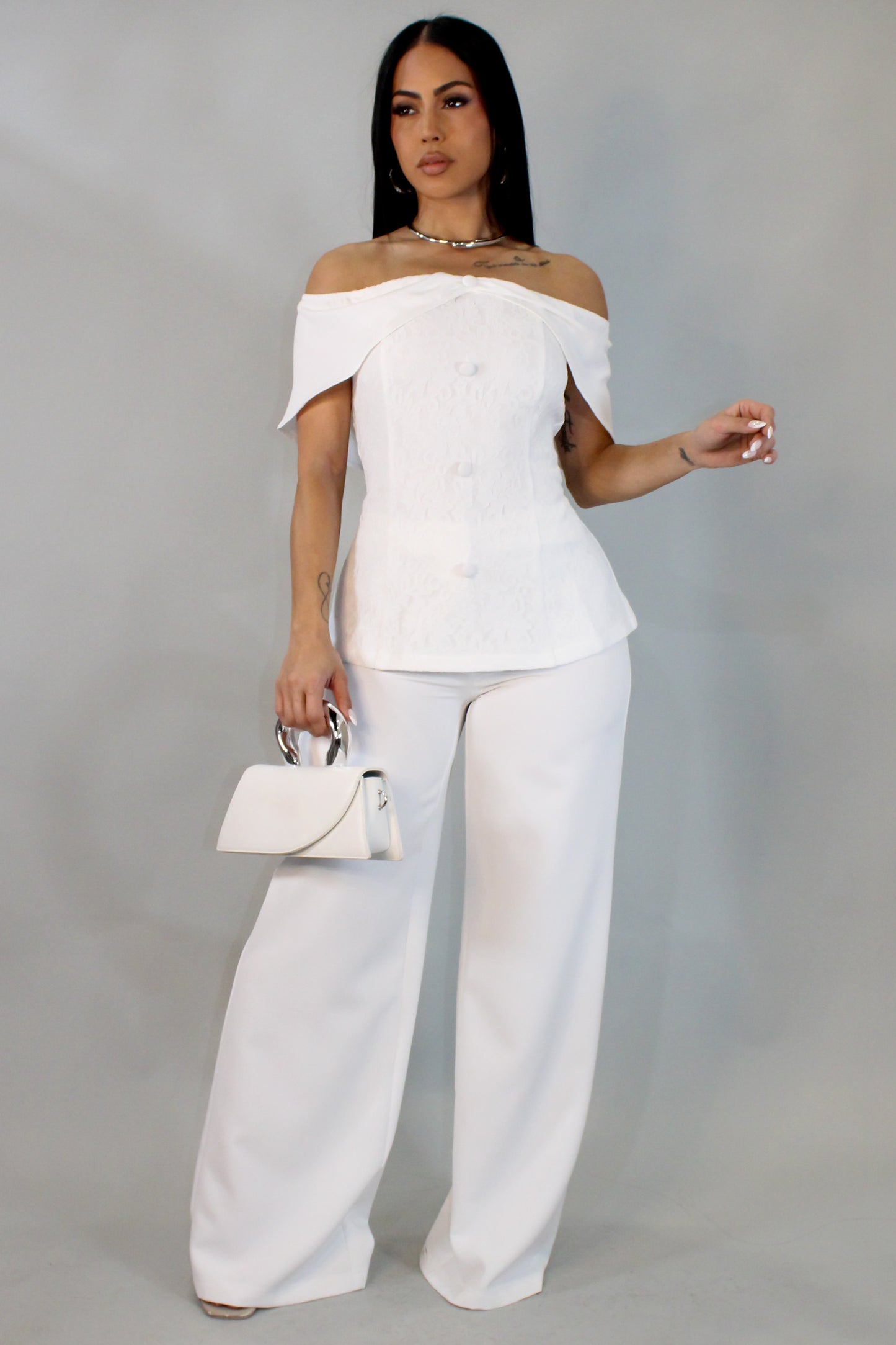 Daytime Muse Pants Set - White