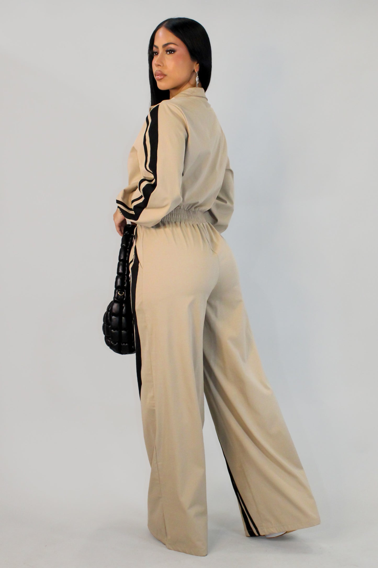 To The Moon Jumpsuit - Beige