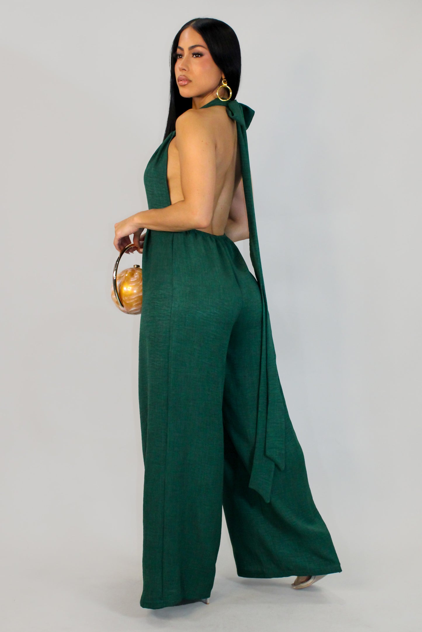 Walking In Calm Jumpsuit - Green