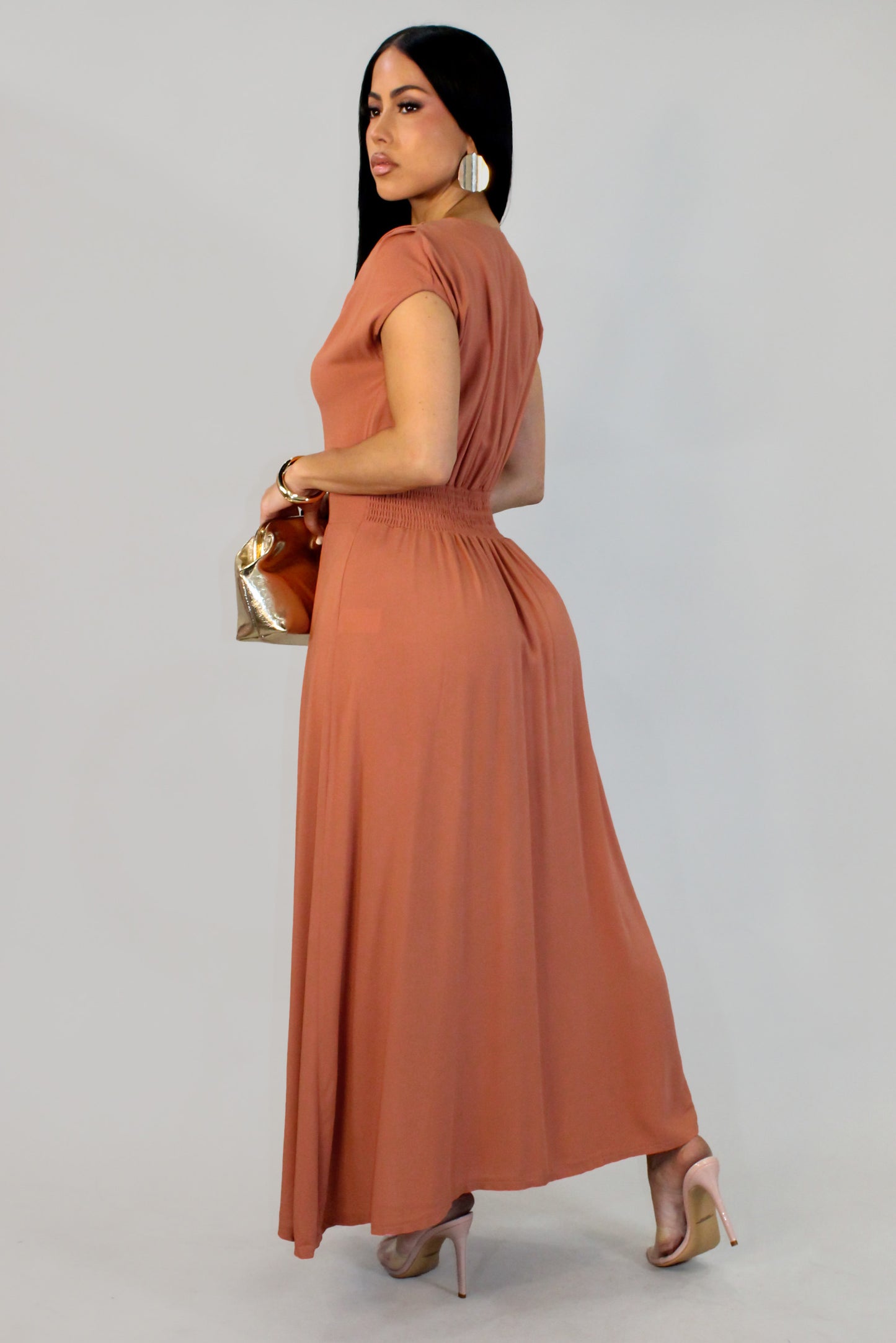 Alma's Dress - Coral