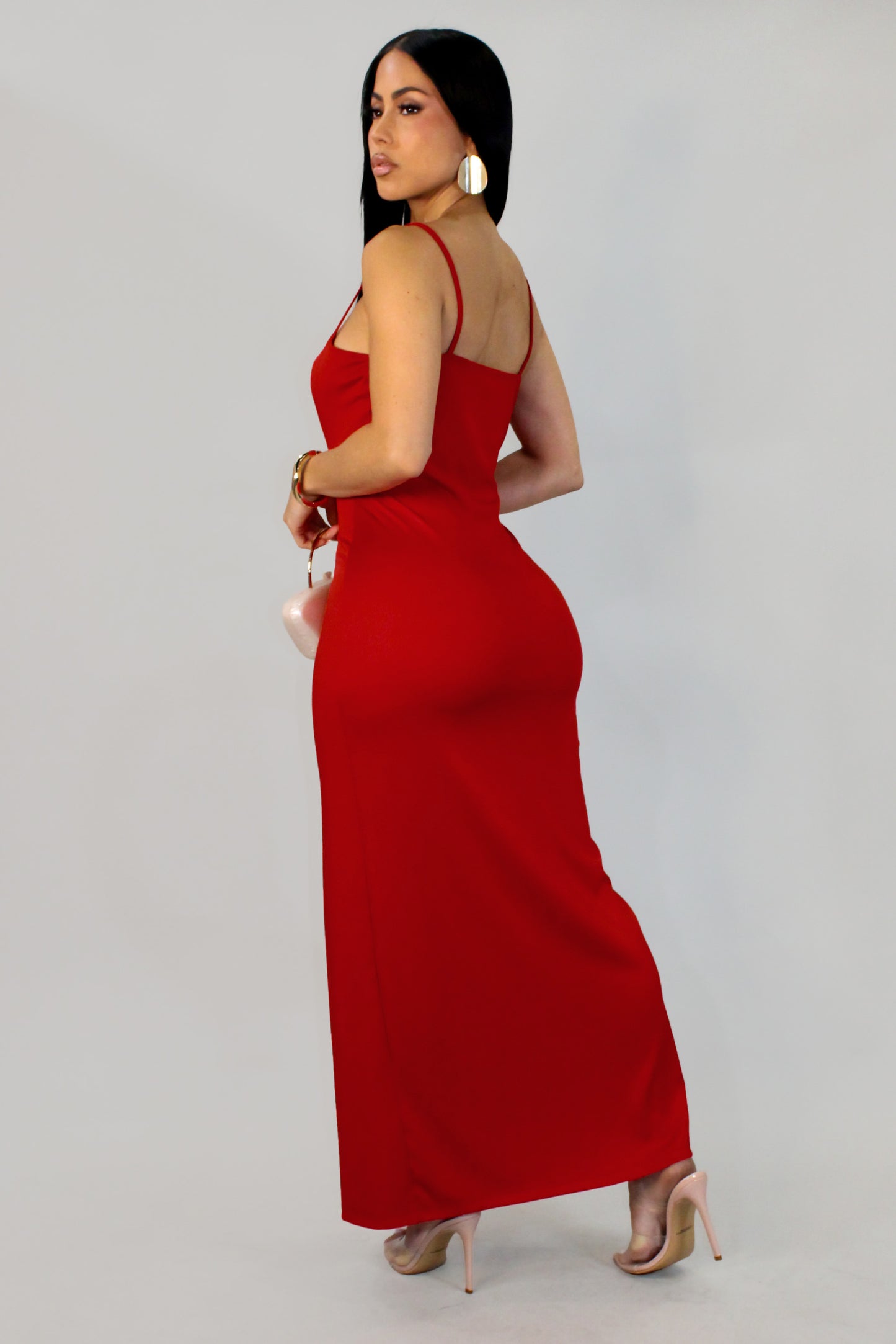 Flirtly And Light Dress - Red