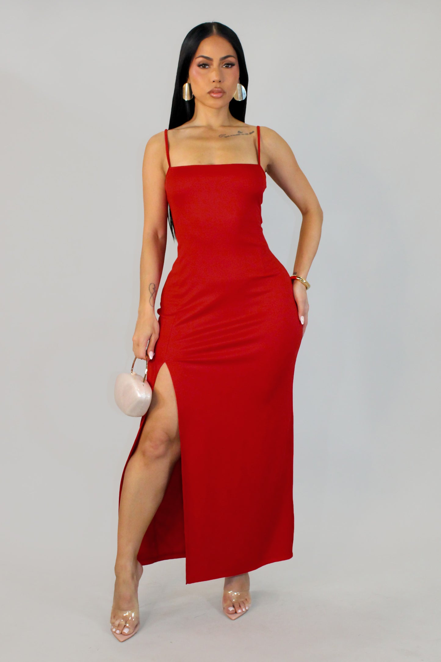 Flirtly And Light Dress - Red