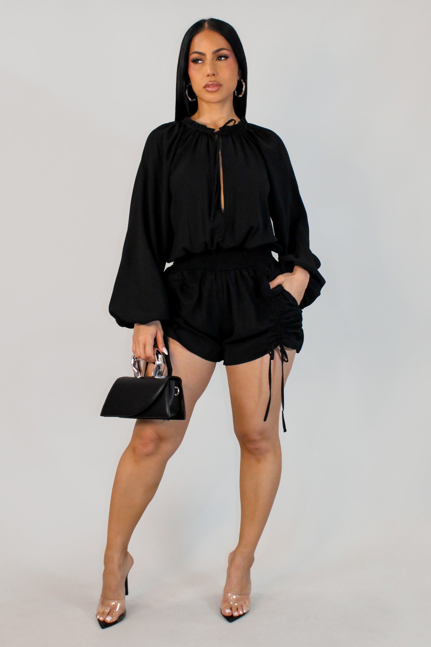 Afternoon Pleasure Romper - Black