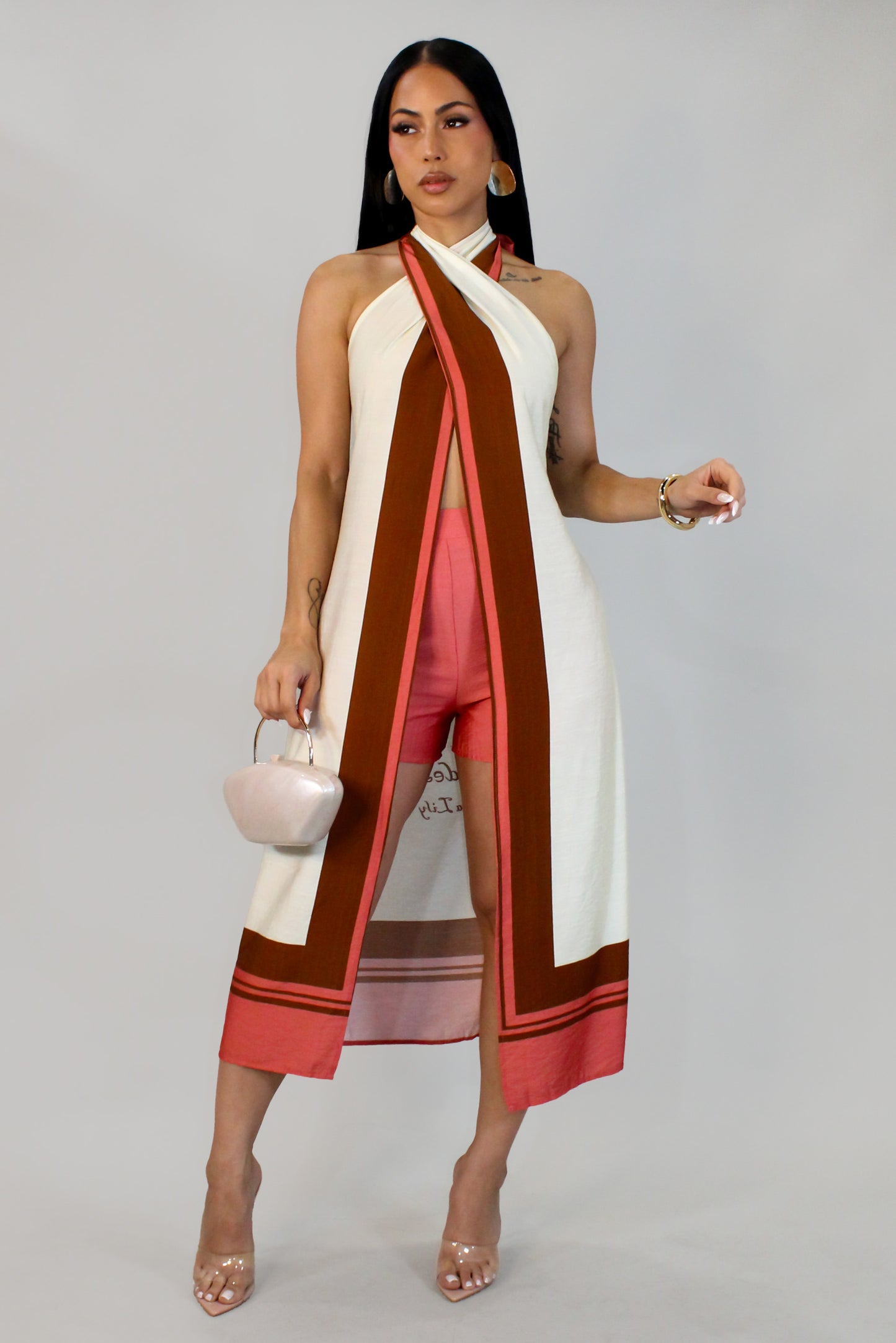 Naples II  Short Set - Coral