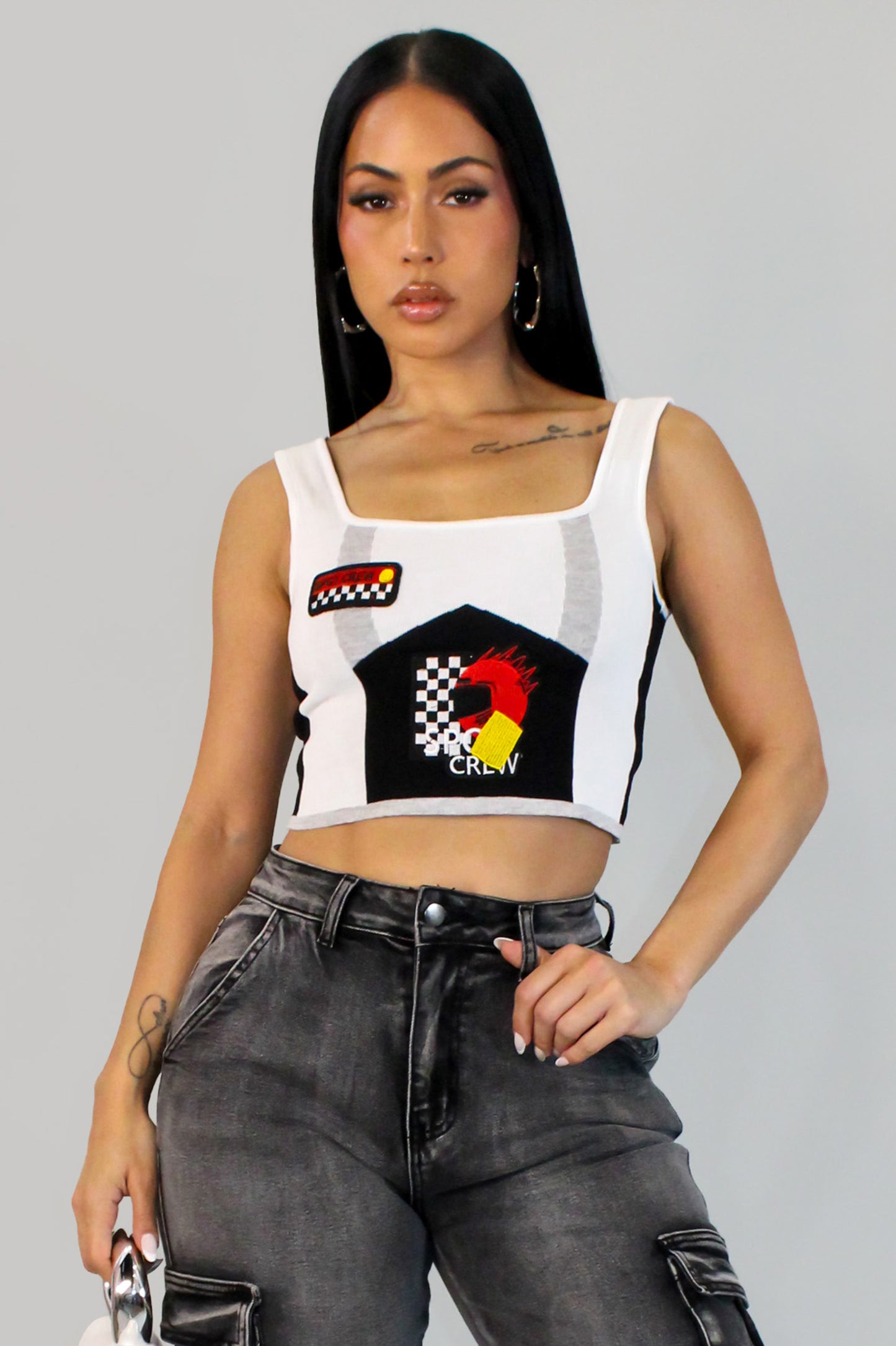 Speed On Me Corset - Multi-White