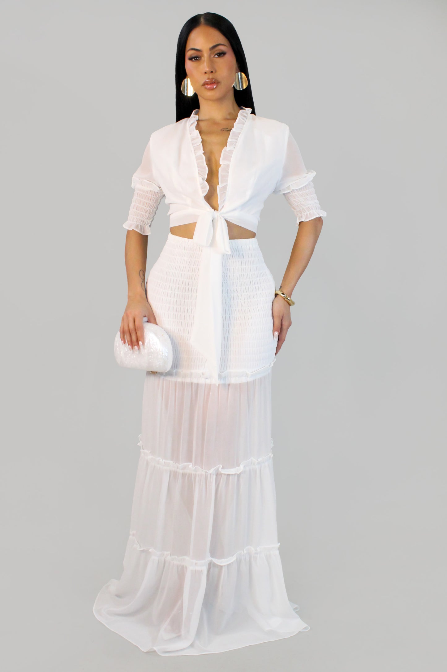 LiLys Skirt Set - White