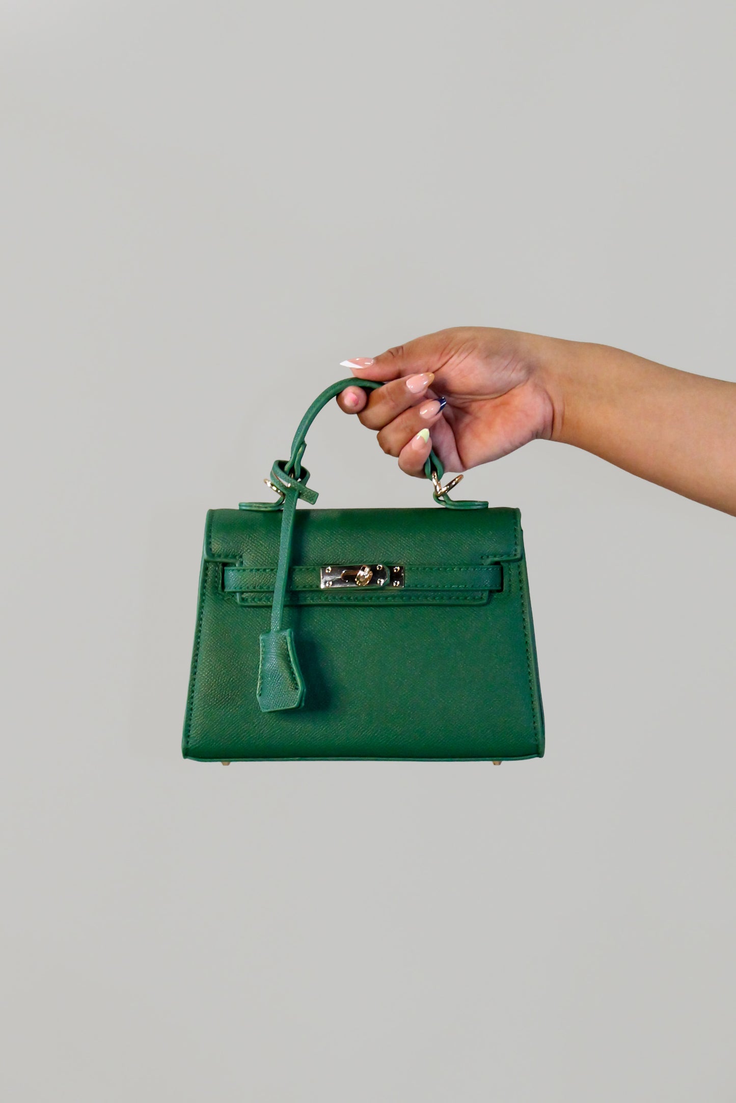 BBK Purse - Black-Green-Yellow-Fuchsia