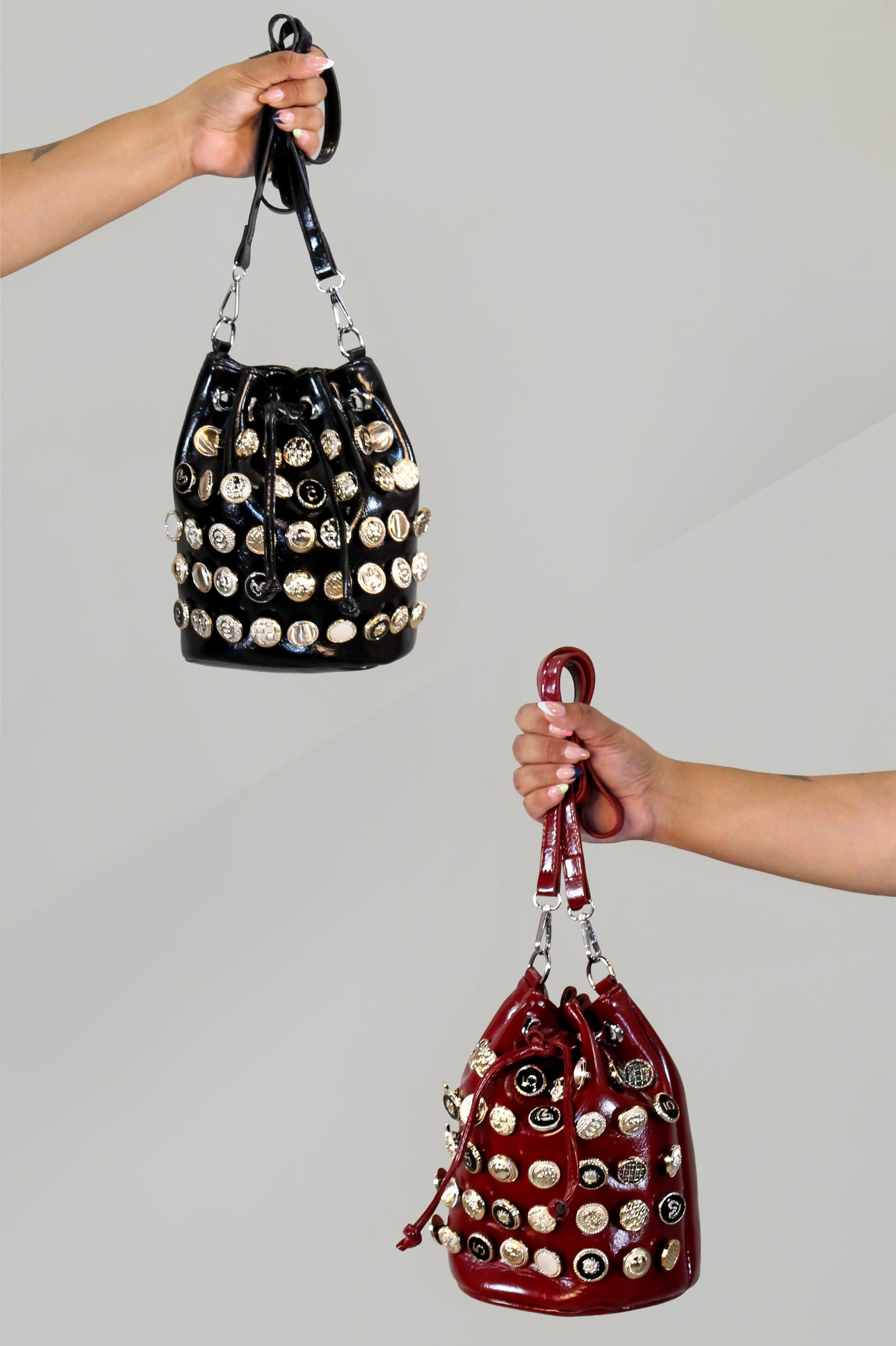 Bambolero Purse - Black & Burgundy