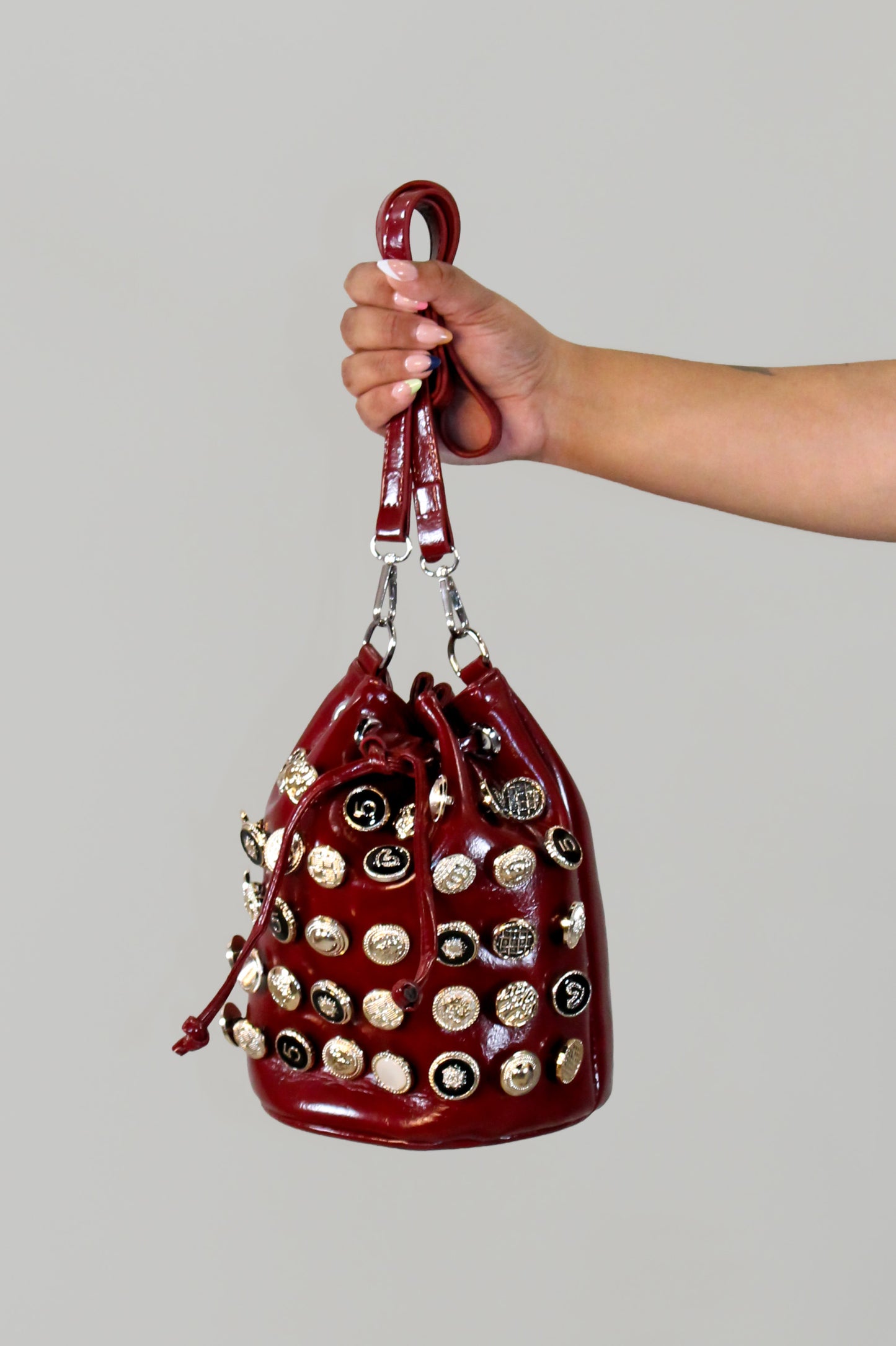 Bambolero Purse - Black & Burgundy