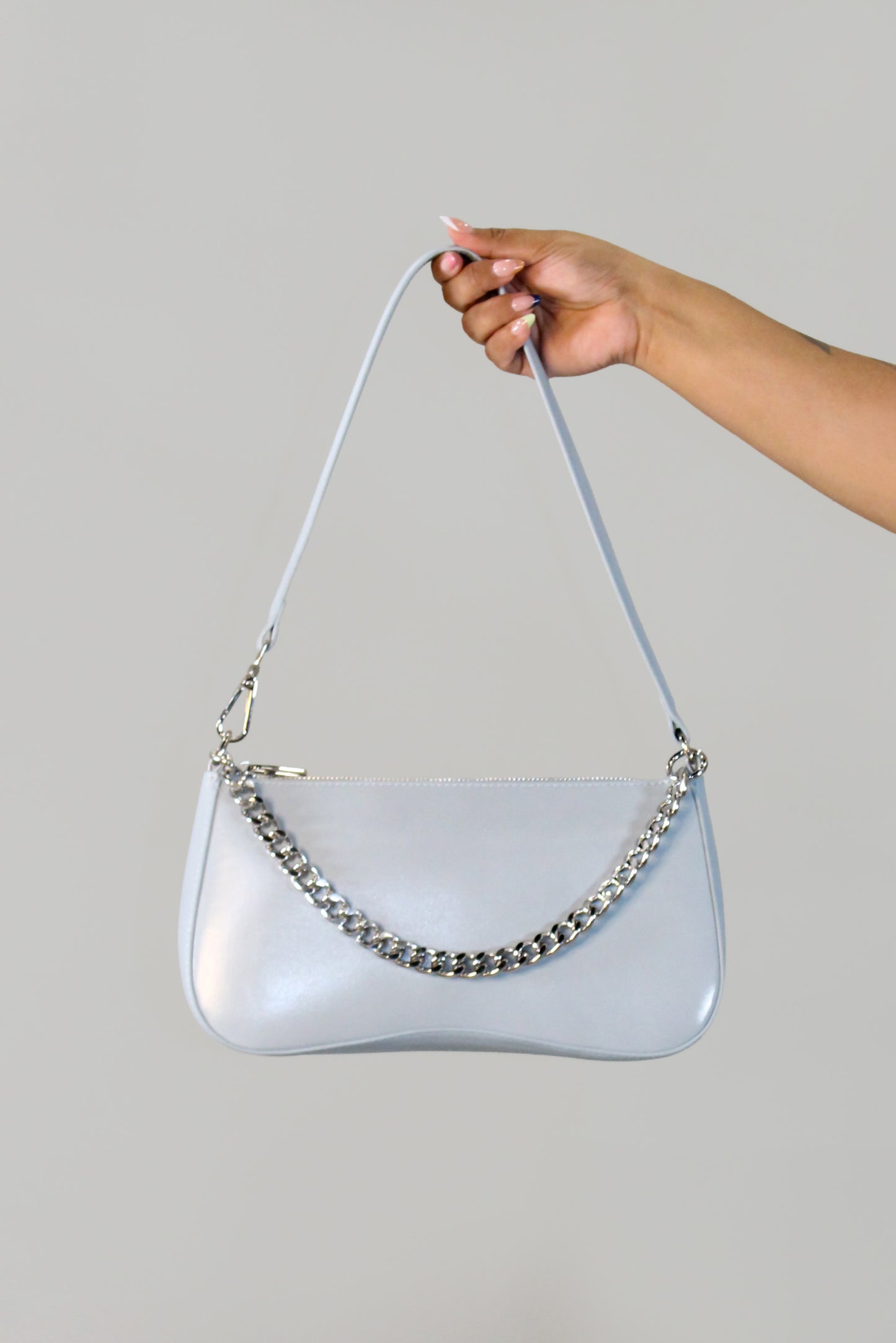 Kelly Li Purse - Blue-Cream-Red