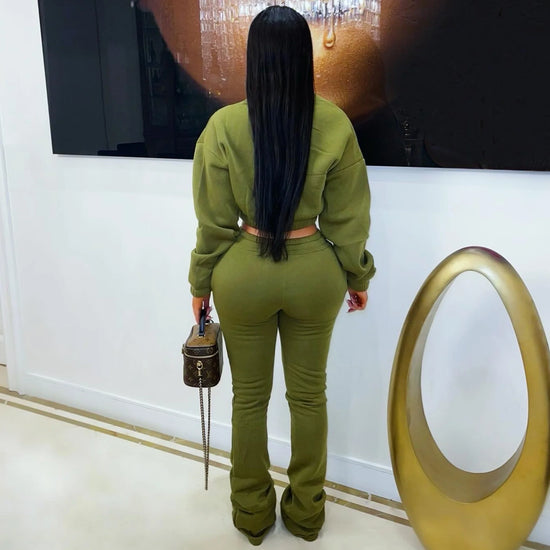 The Traveling Jogger Set - Olive