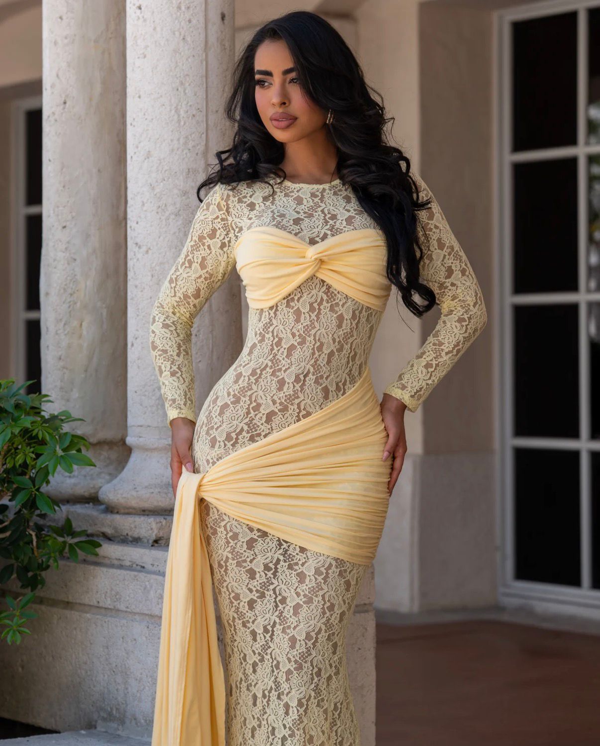 Dance Of Charm Dress- Yellow