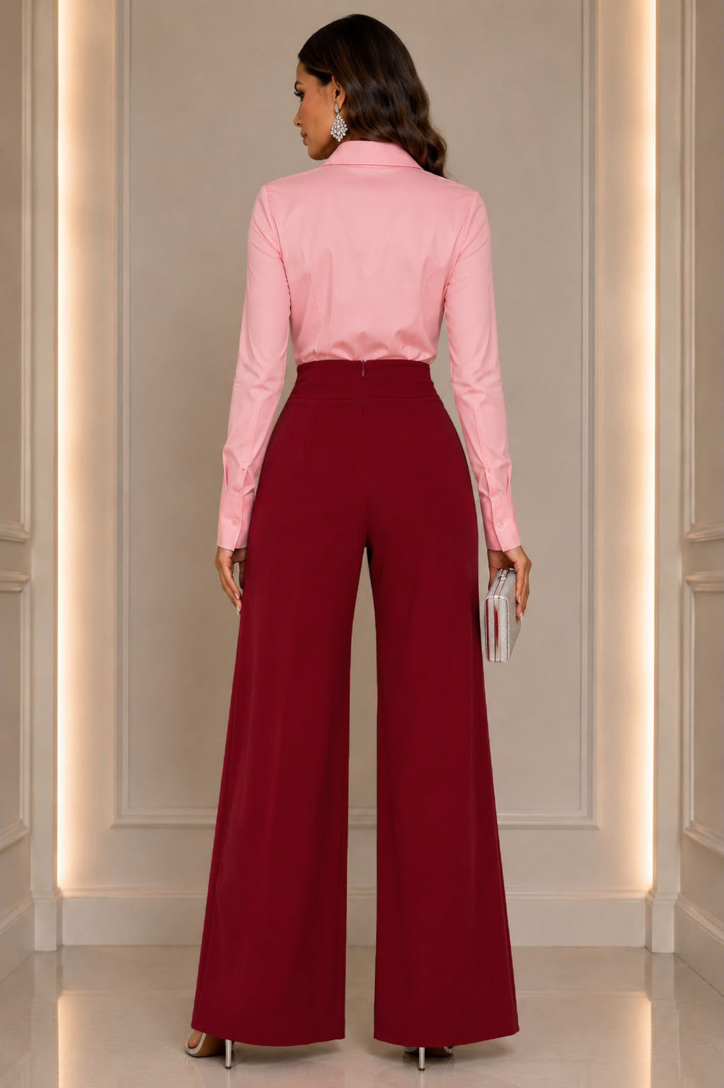 Crimson Chic Pants - Red
