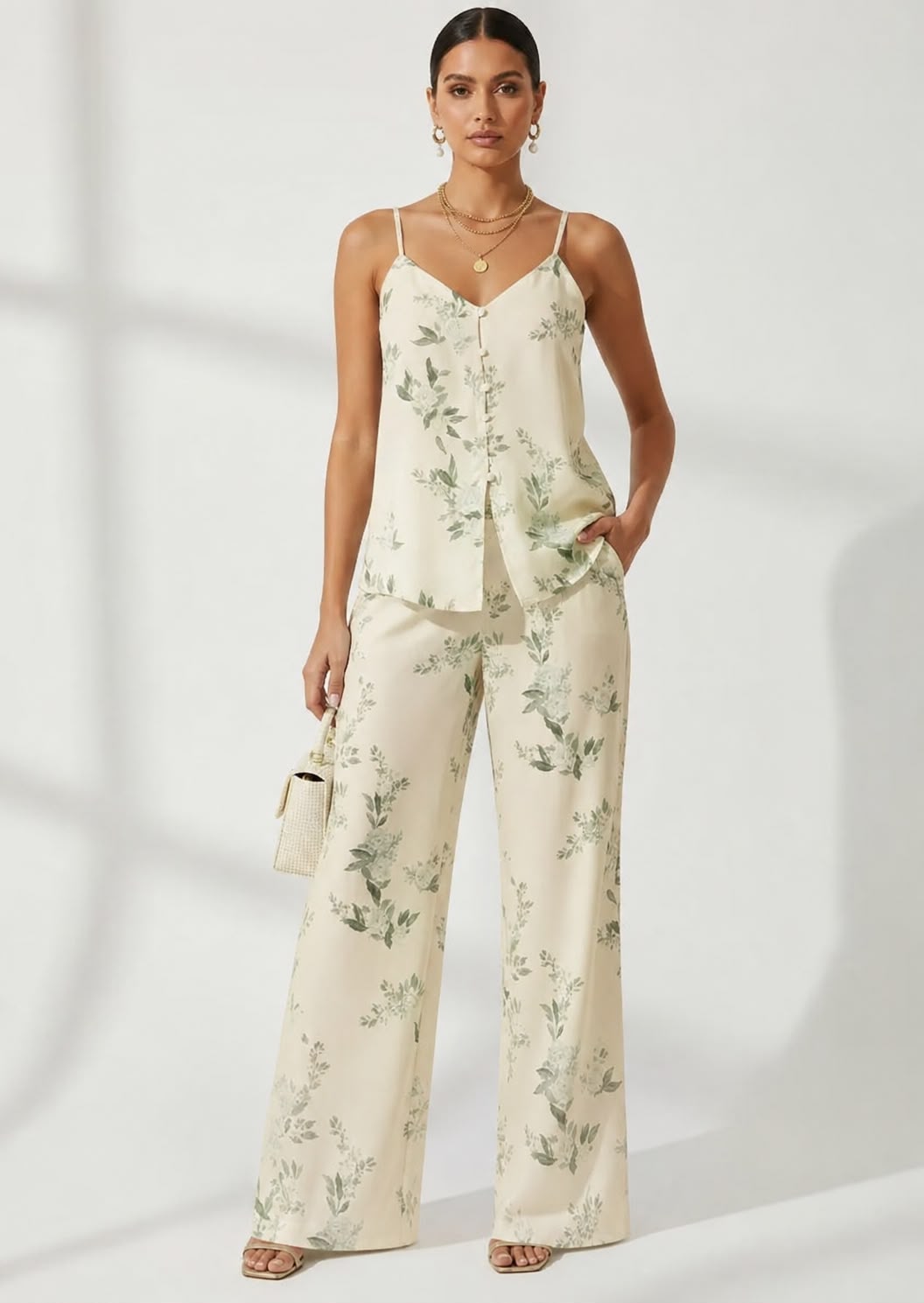 Verona Pant Set - Ivory