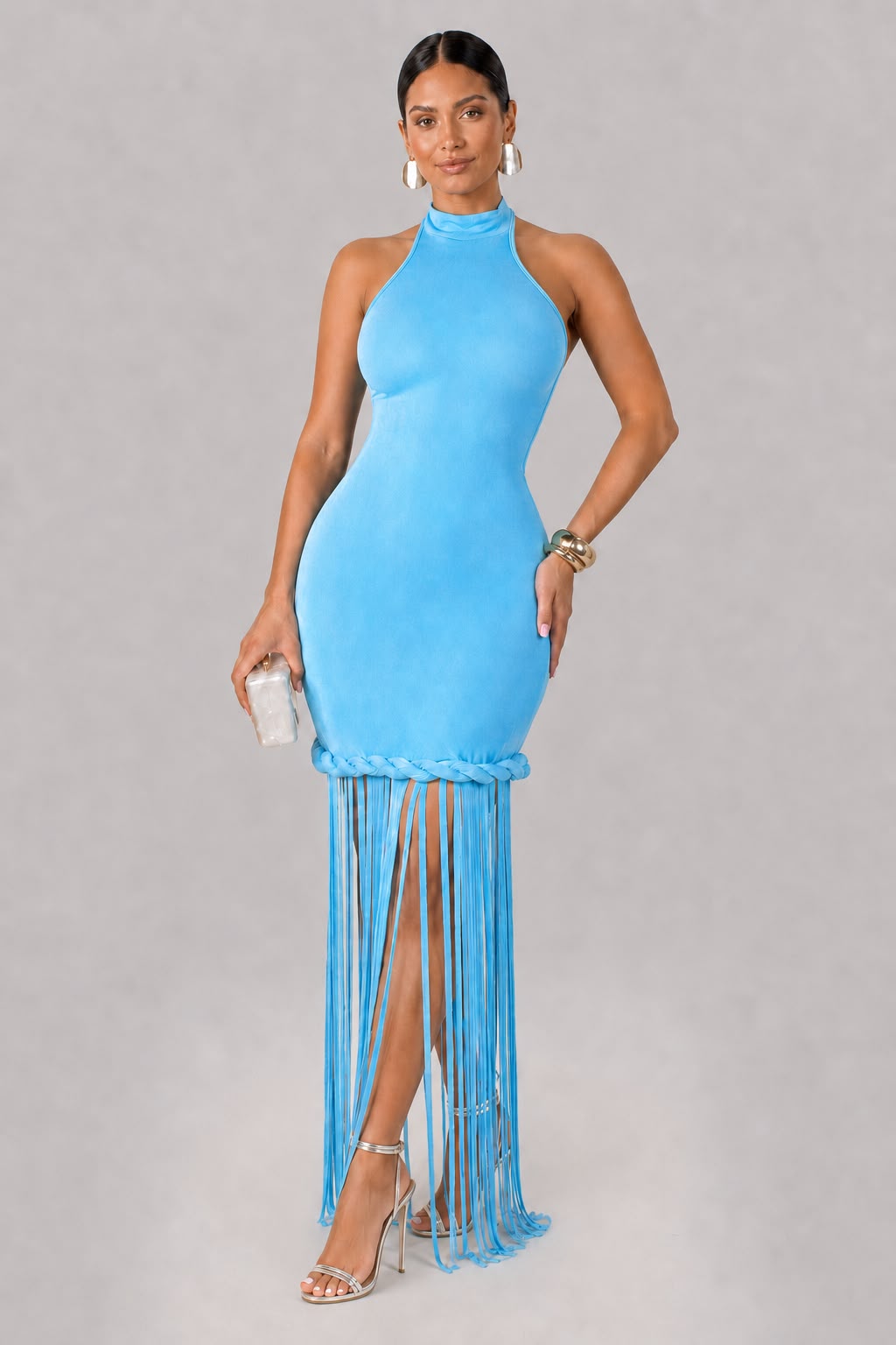 Sky Seduction Dress- Blue