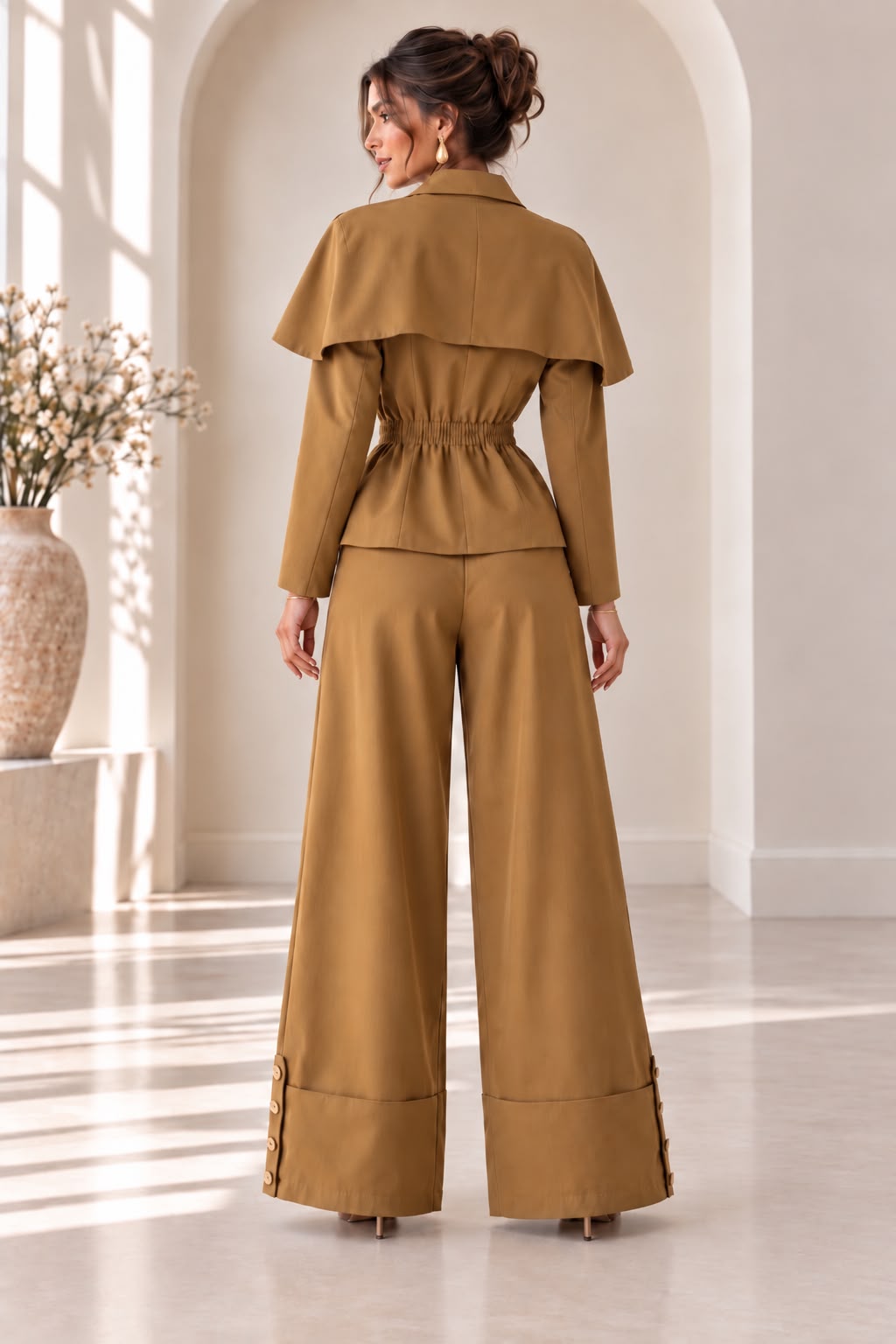 Starting Over Pant Set - Brown