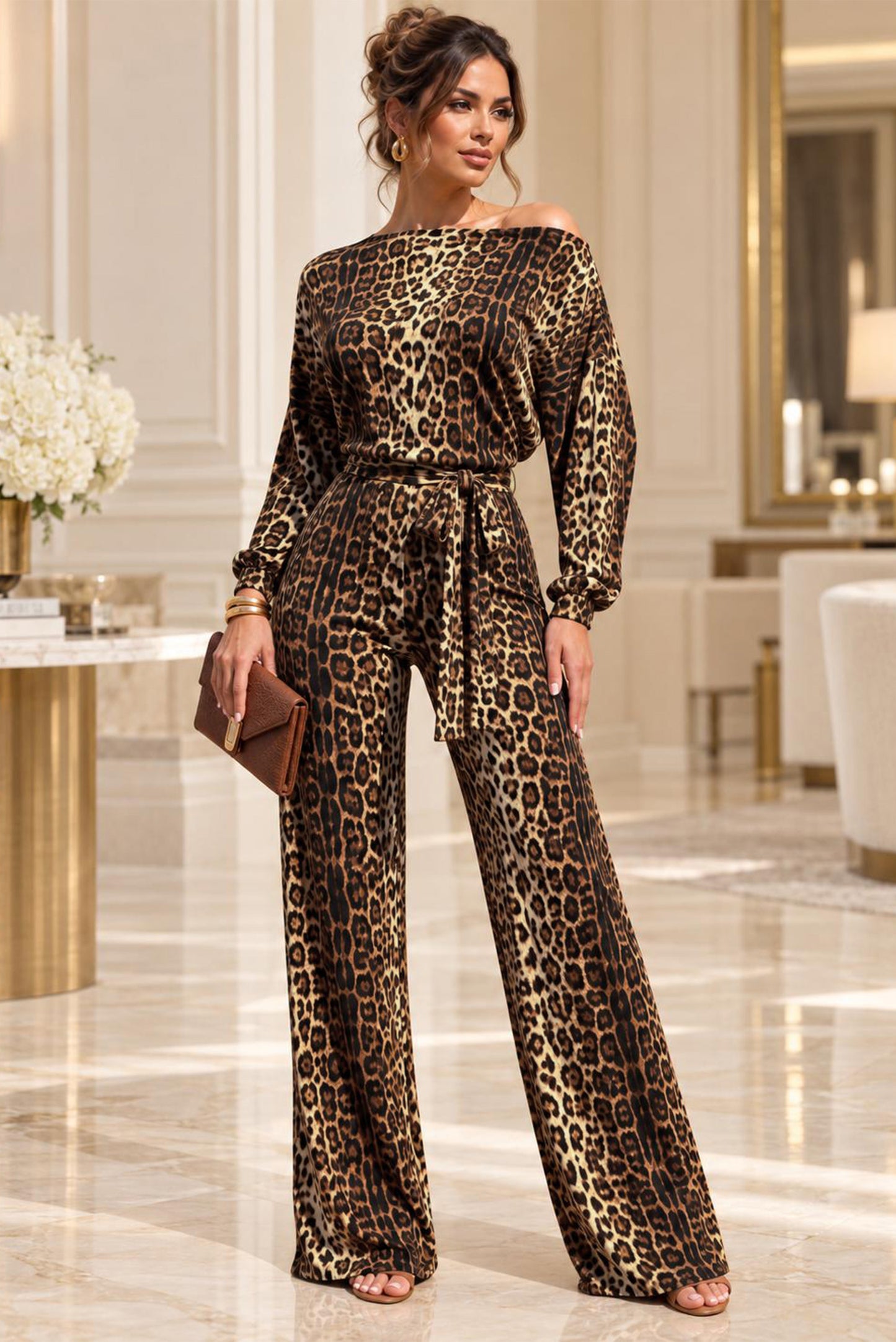 Keeping You Entertained Jumpsuit - Print