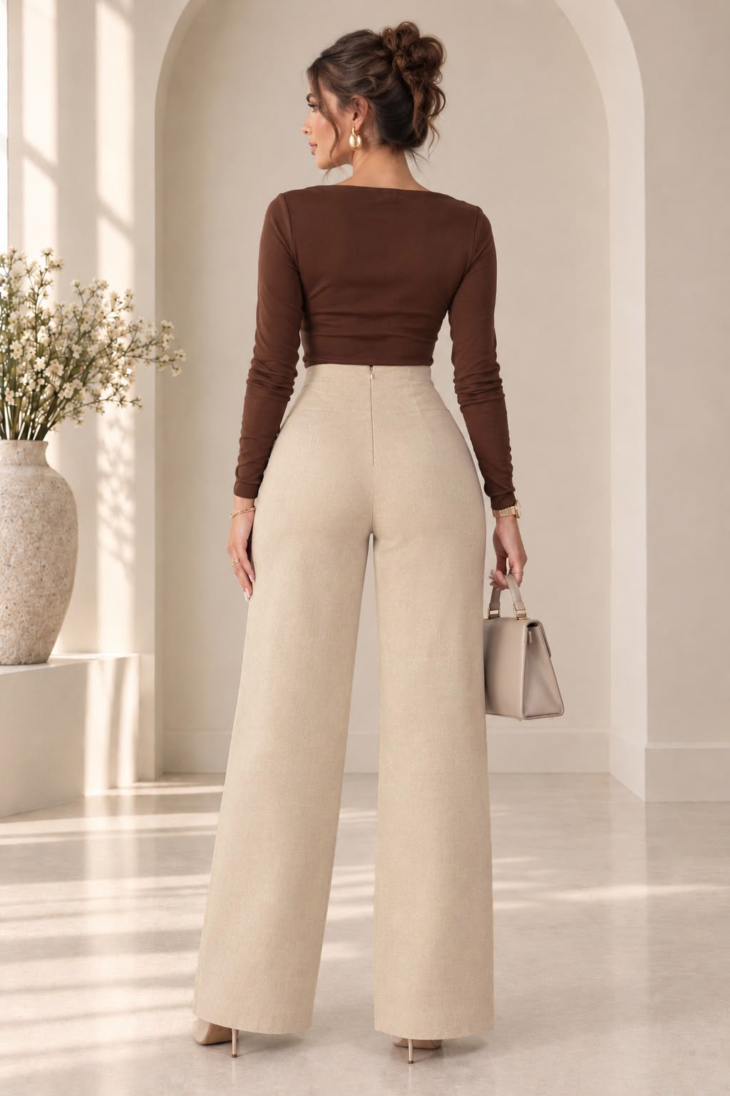 Monaco  Pant - Taupe