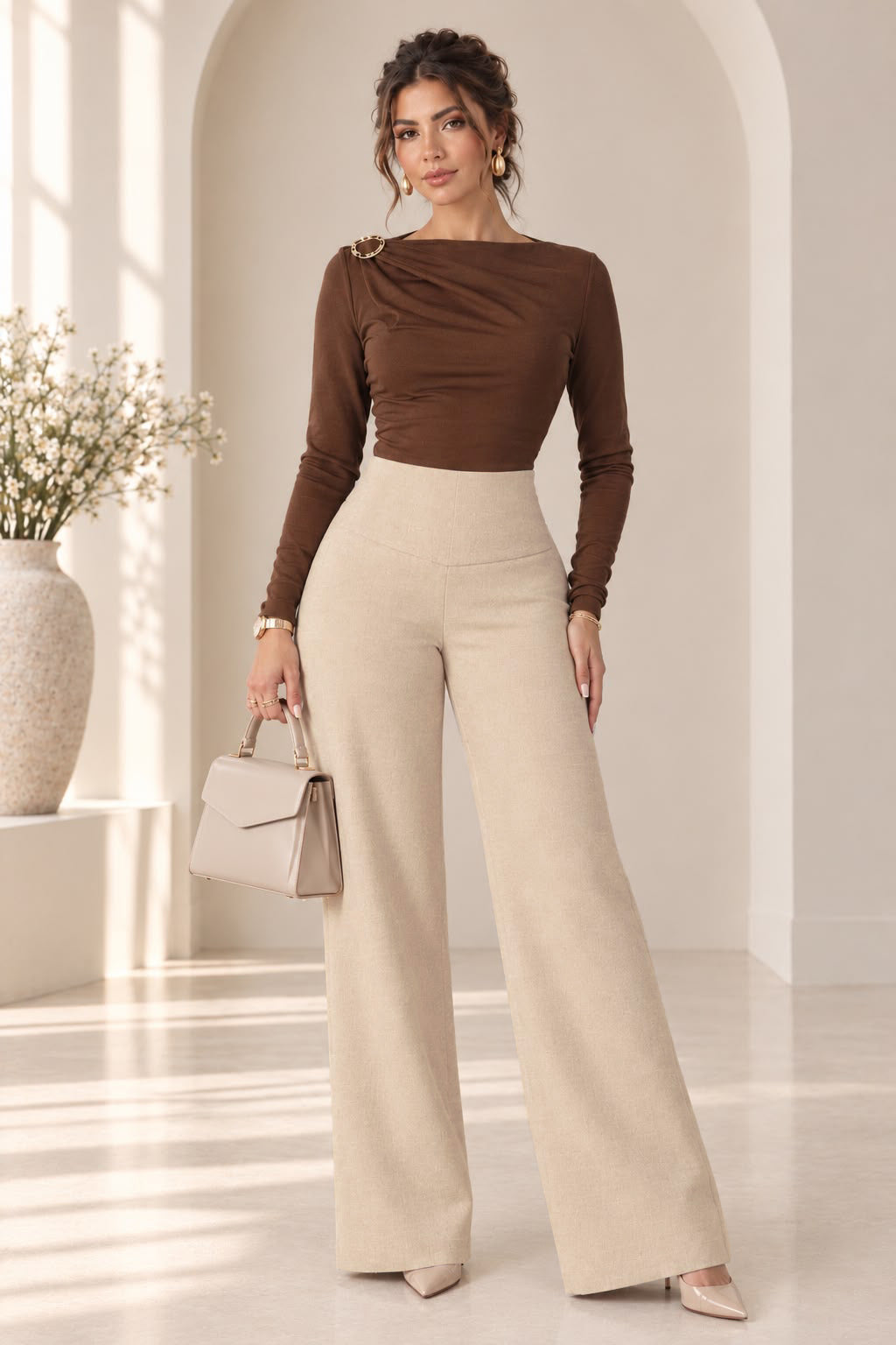 Monaco  Pant - Taupe