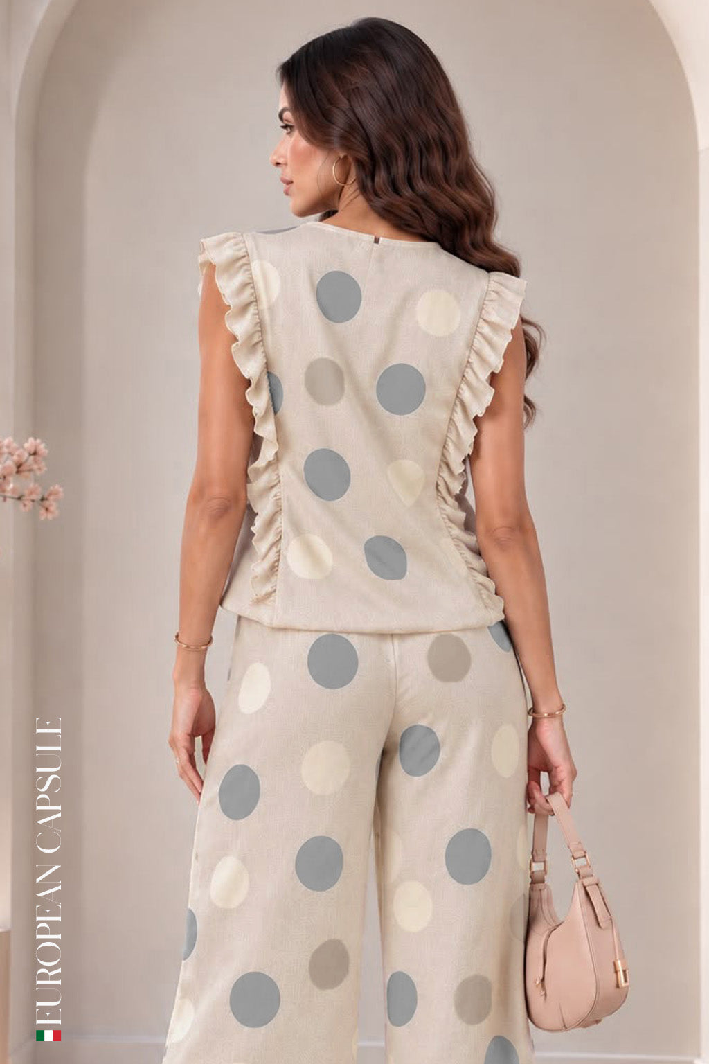 Frosinone  Italian Linen Top - Cream