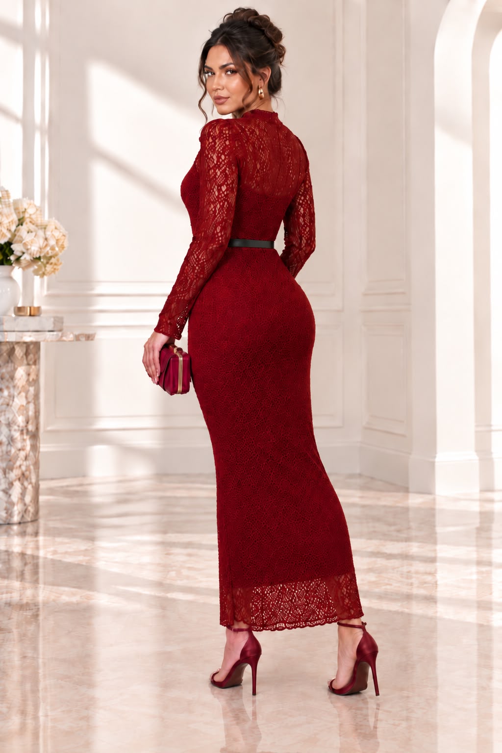 Making Plans Tonight Midi Dress - Red