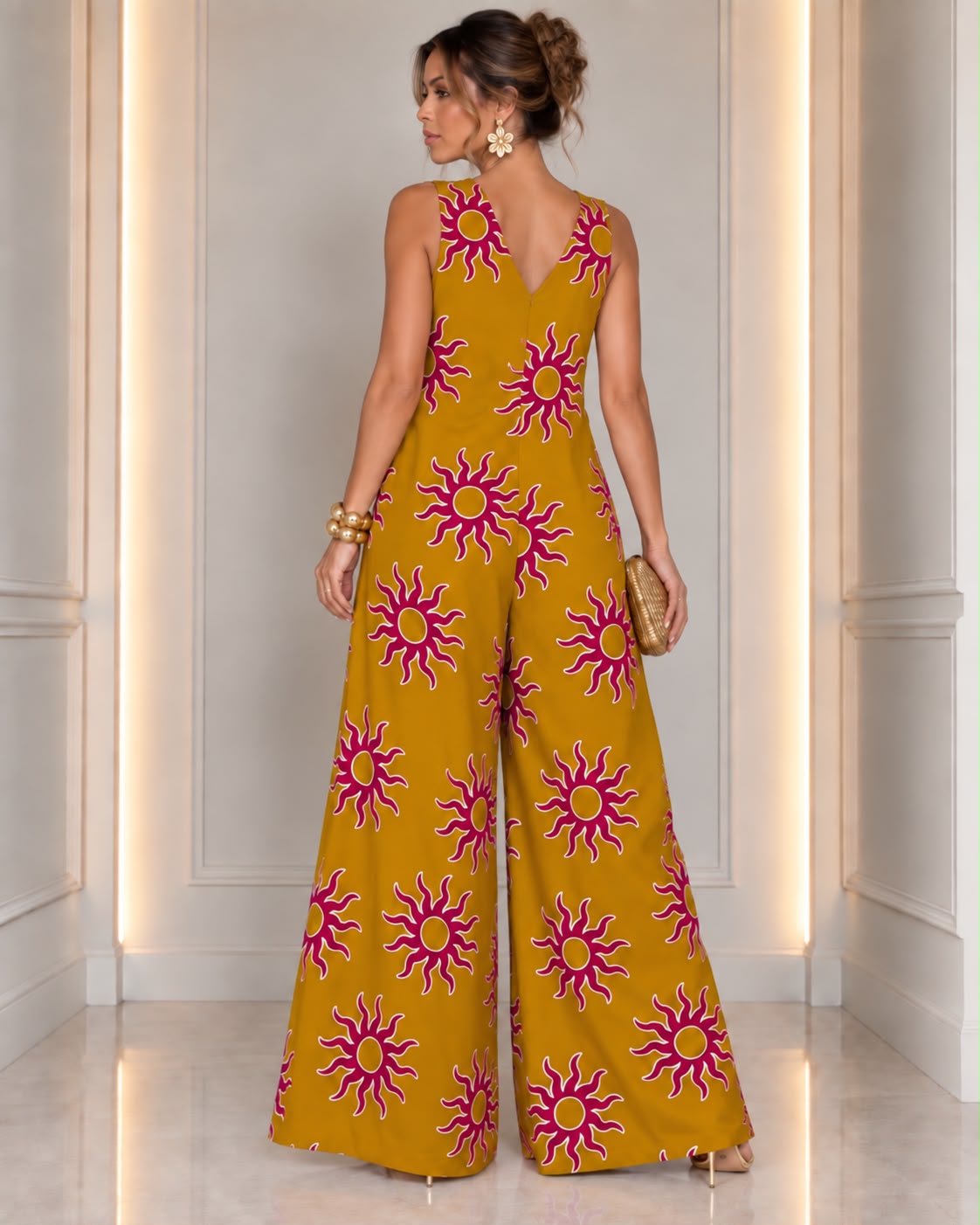 Summer Drift Jumpsuit - Mustard