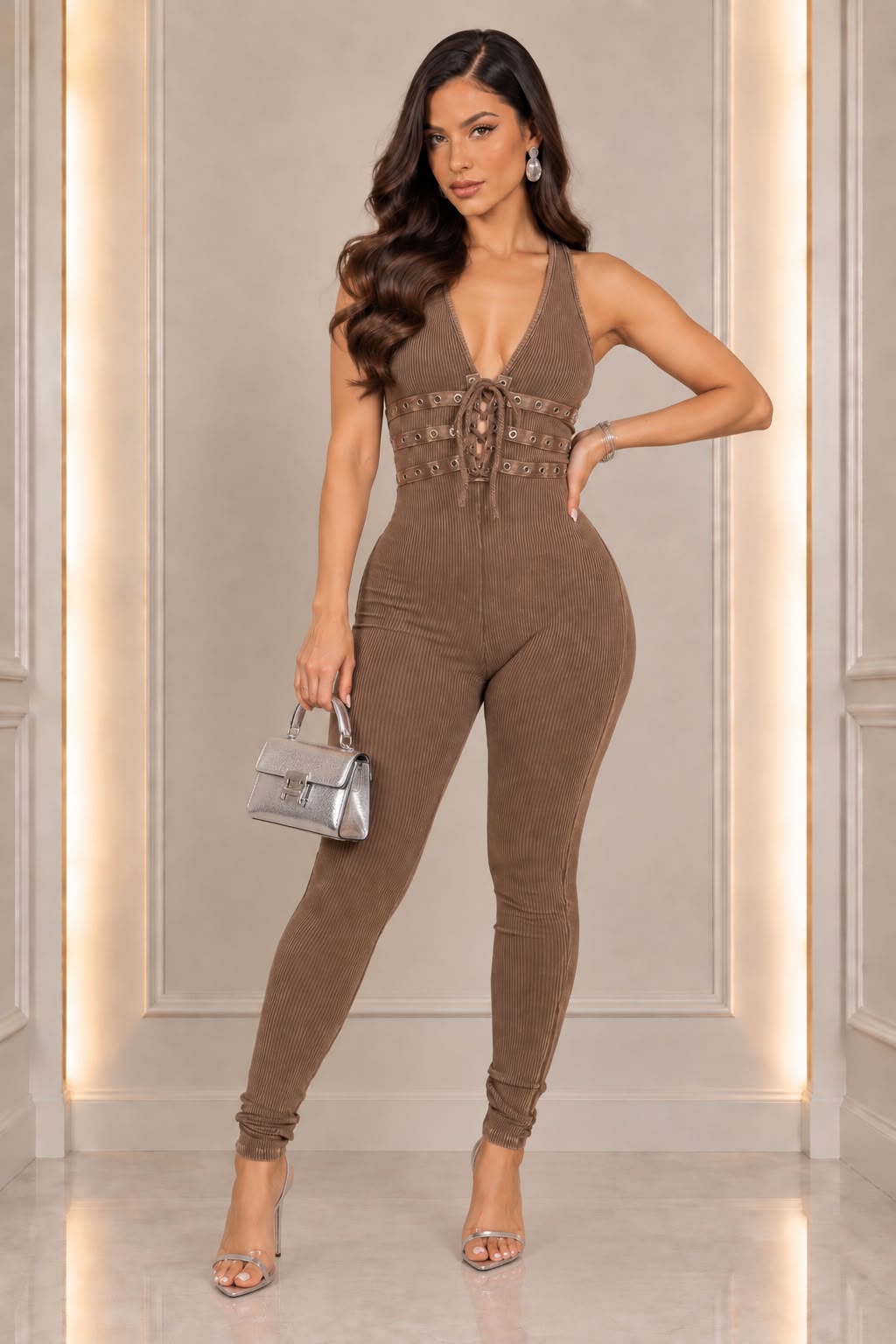 Me First Jumpsuit - Brown