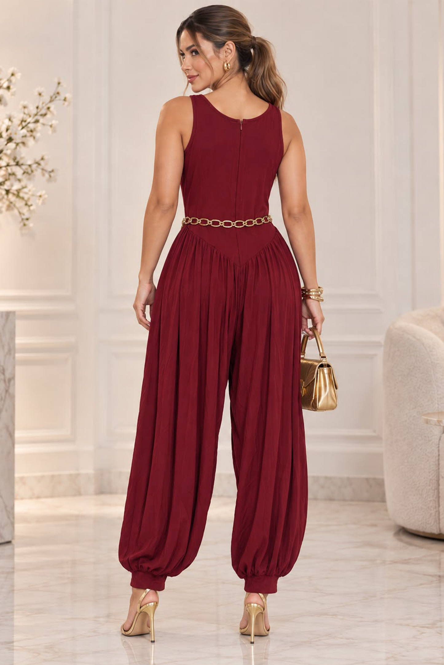 Serengetti   Jumpsuit - Red