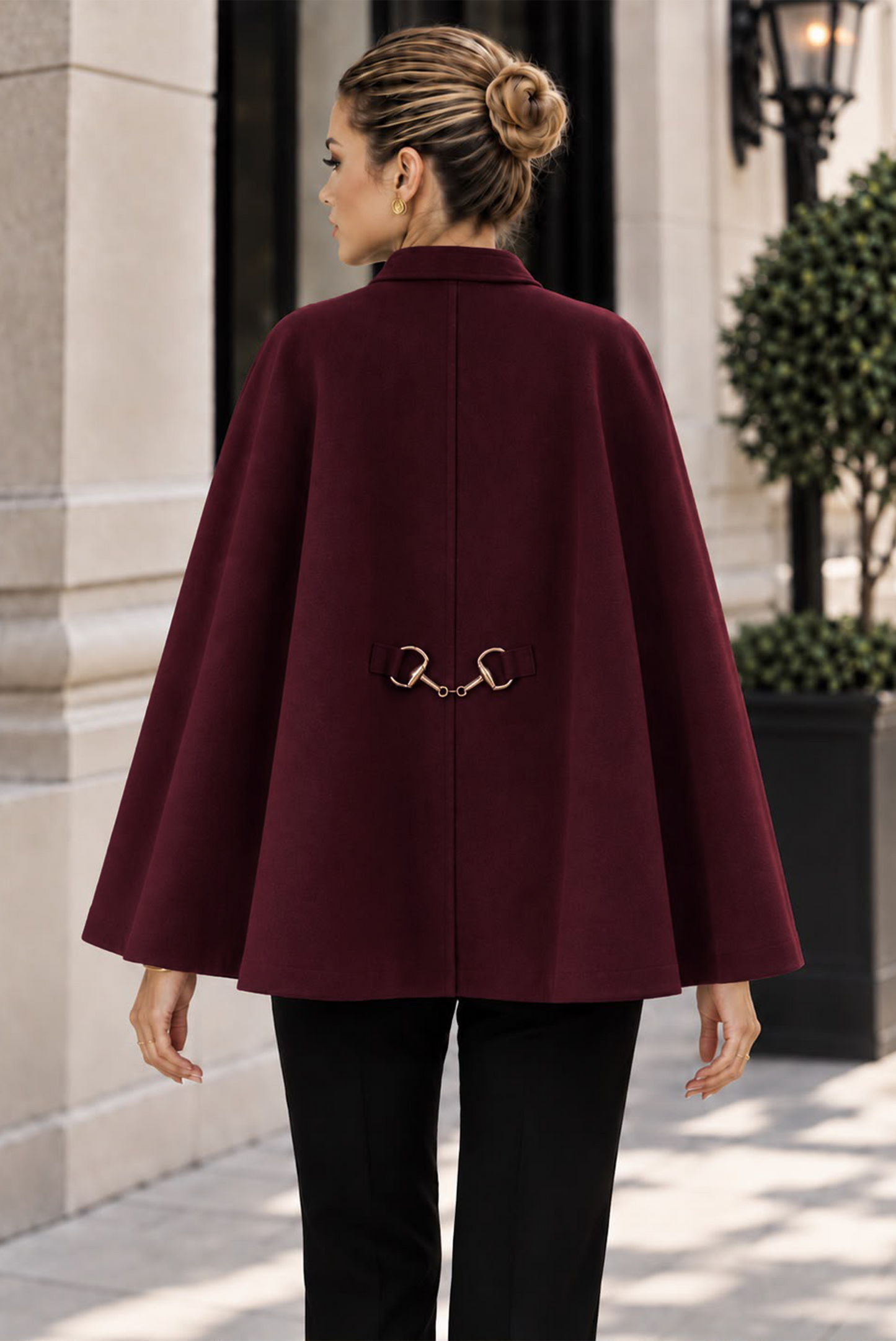 Impress Me Cape - Burgundy