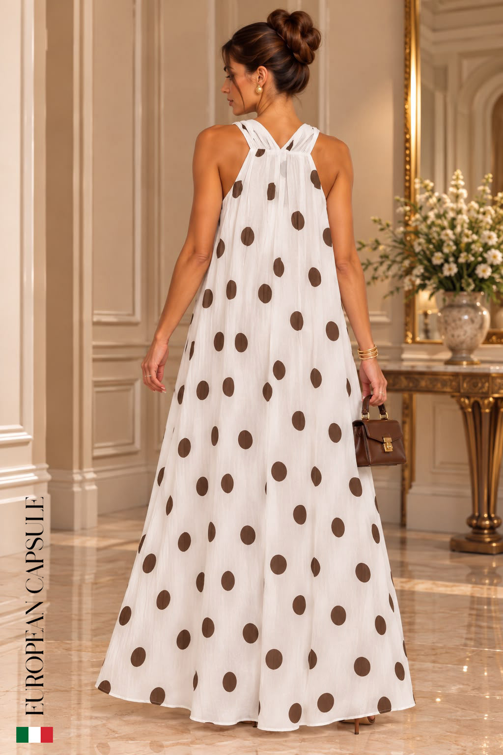 Cefalú Italian Linen Dress - White