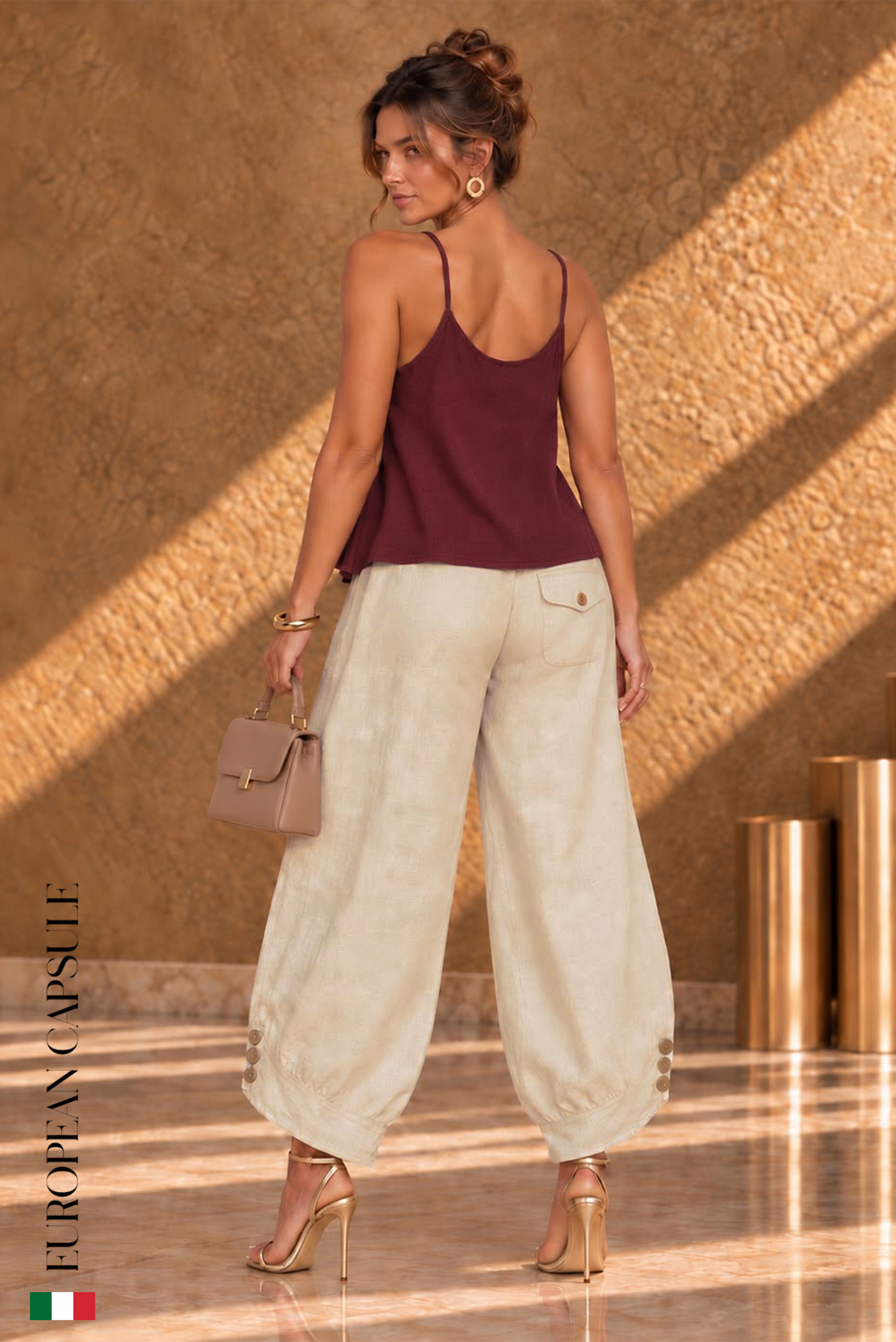 Prato Italian Linen Pants - Cream