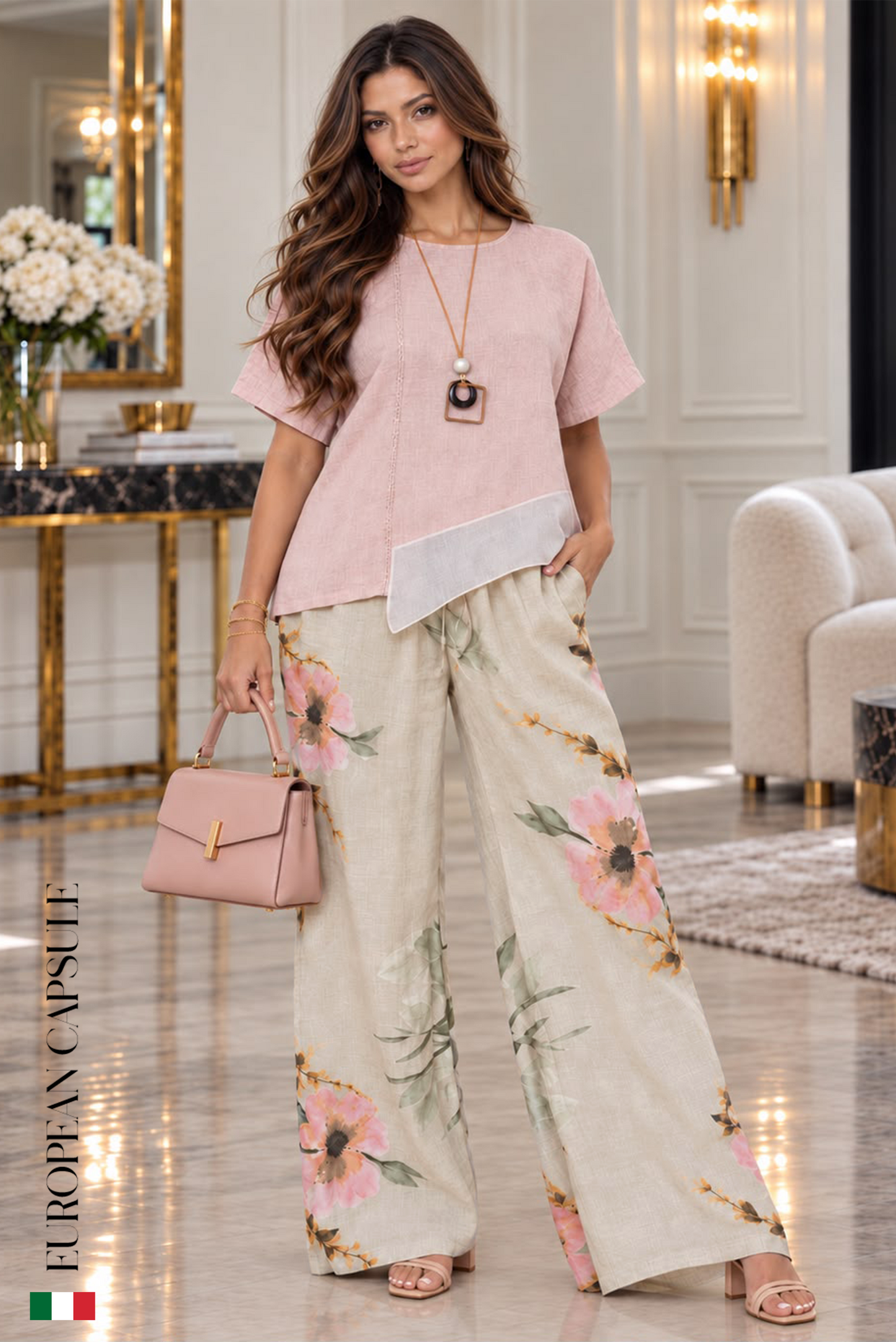Ancona Italian Linen Pants - Cream