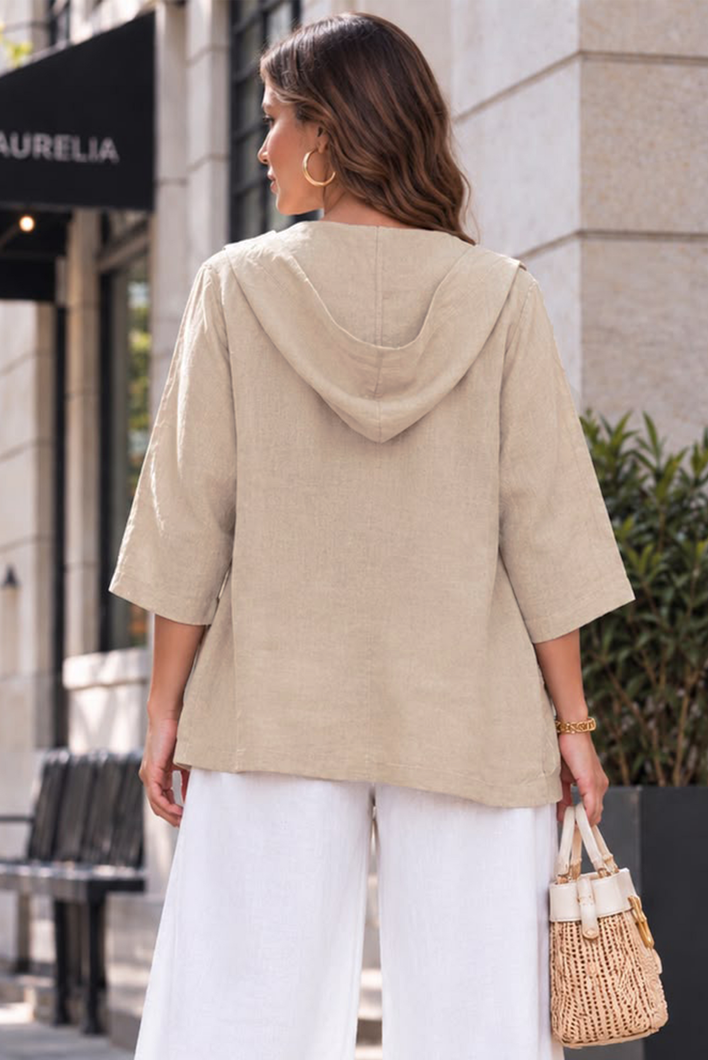 Cuore Di Perla Italian Linen Top - Cream