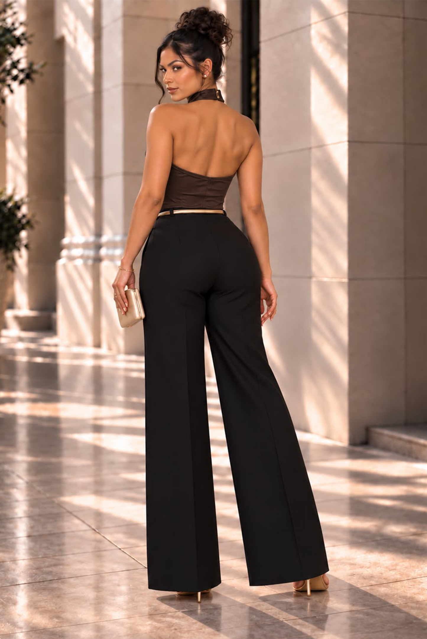 No Worries Jumpsuit - Brown