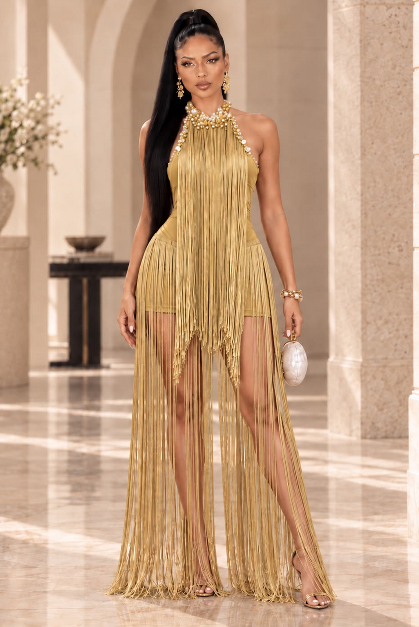 Sunlit Grace  Dress -Yellow
