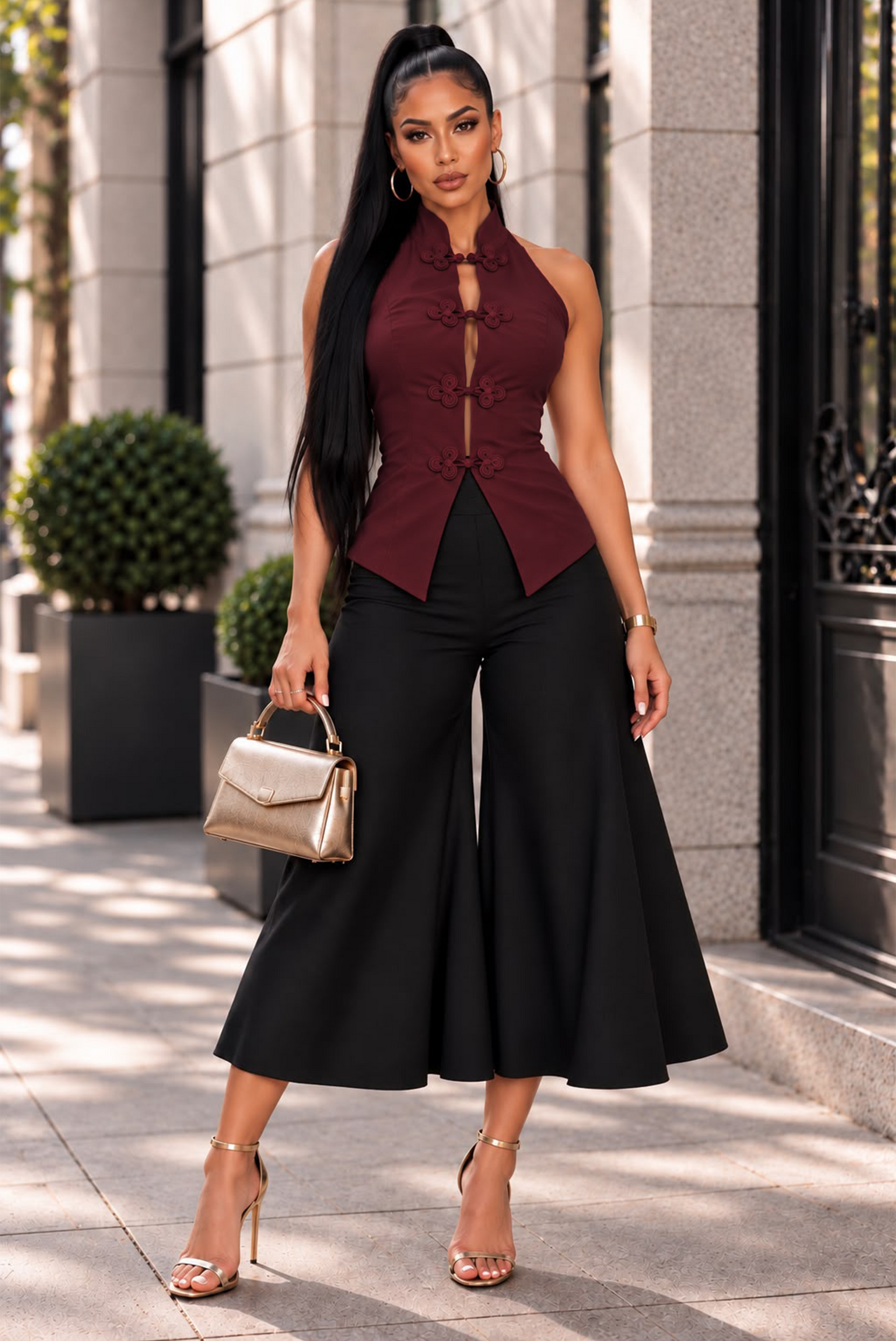 Elegant Girls Pant- Black