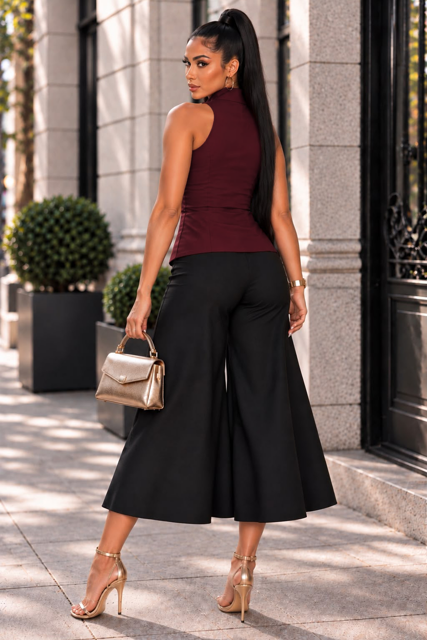 Elegant Girls Pant- Black