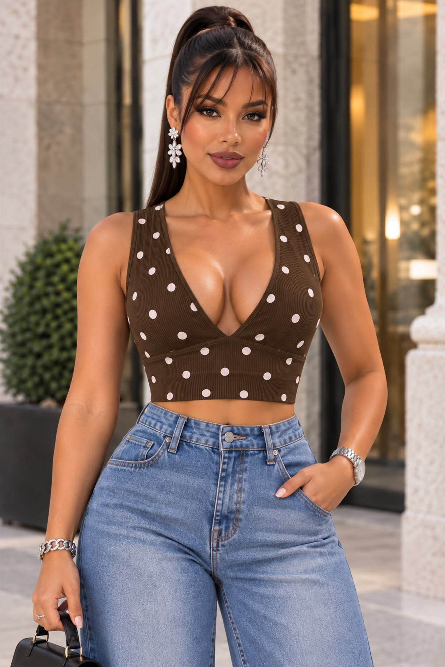Tiana's Top - Brown