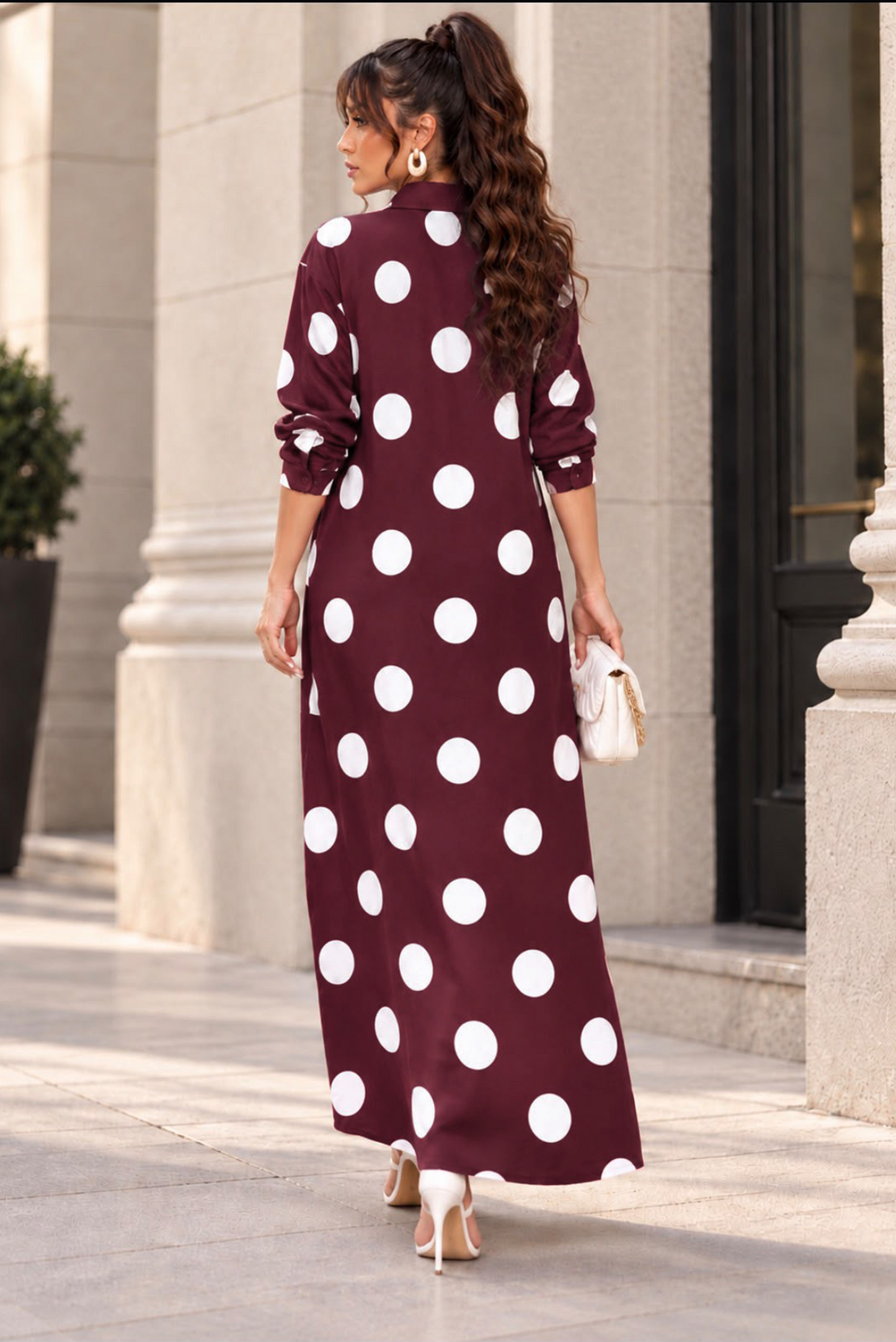Olympo Maxi Dress - Burgundy