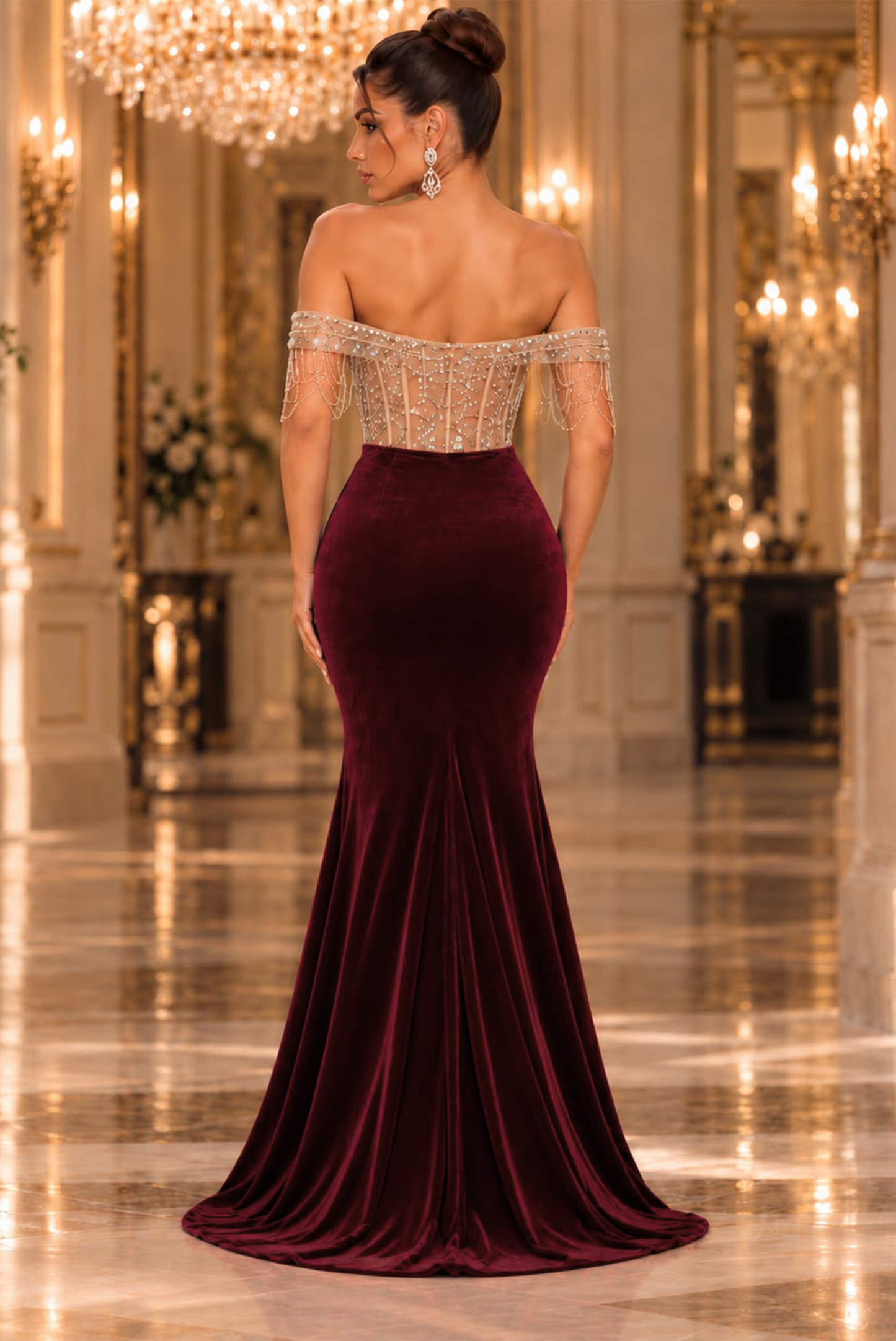 Uncommon Nights Maxi Dress - Burgundy